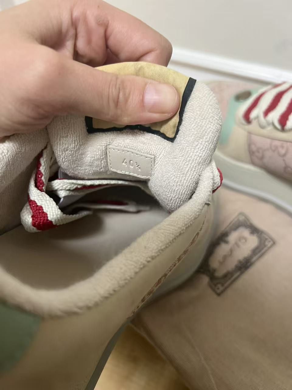 Gucci Gucci Screener GG Monogram Beige Pink (Women's) Size US 10.5 / IT 40.5 - 8 Thumbnail