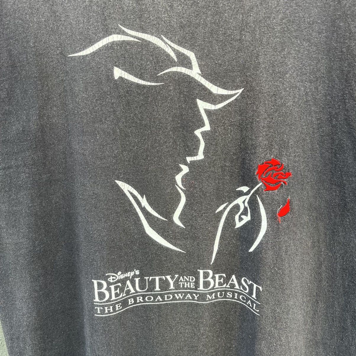 Disney Thrashed Faded Vintage Beauty And The Beast Movie Tee Size US L / EU 52-54 / 3 - 2 Thumbnail