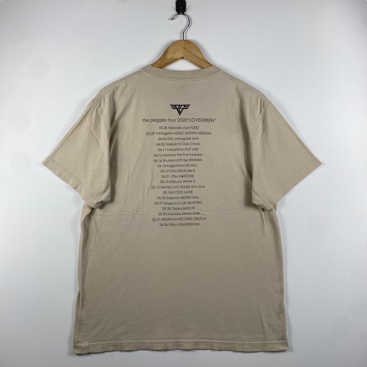Band Tees THE PEGGIES Tour 2020 LoveGreen "Here Again" Band Tee Shirt Size US L / EU 52-54 / 3 - 4 Thumbnail