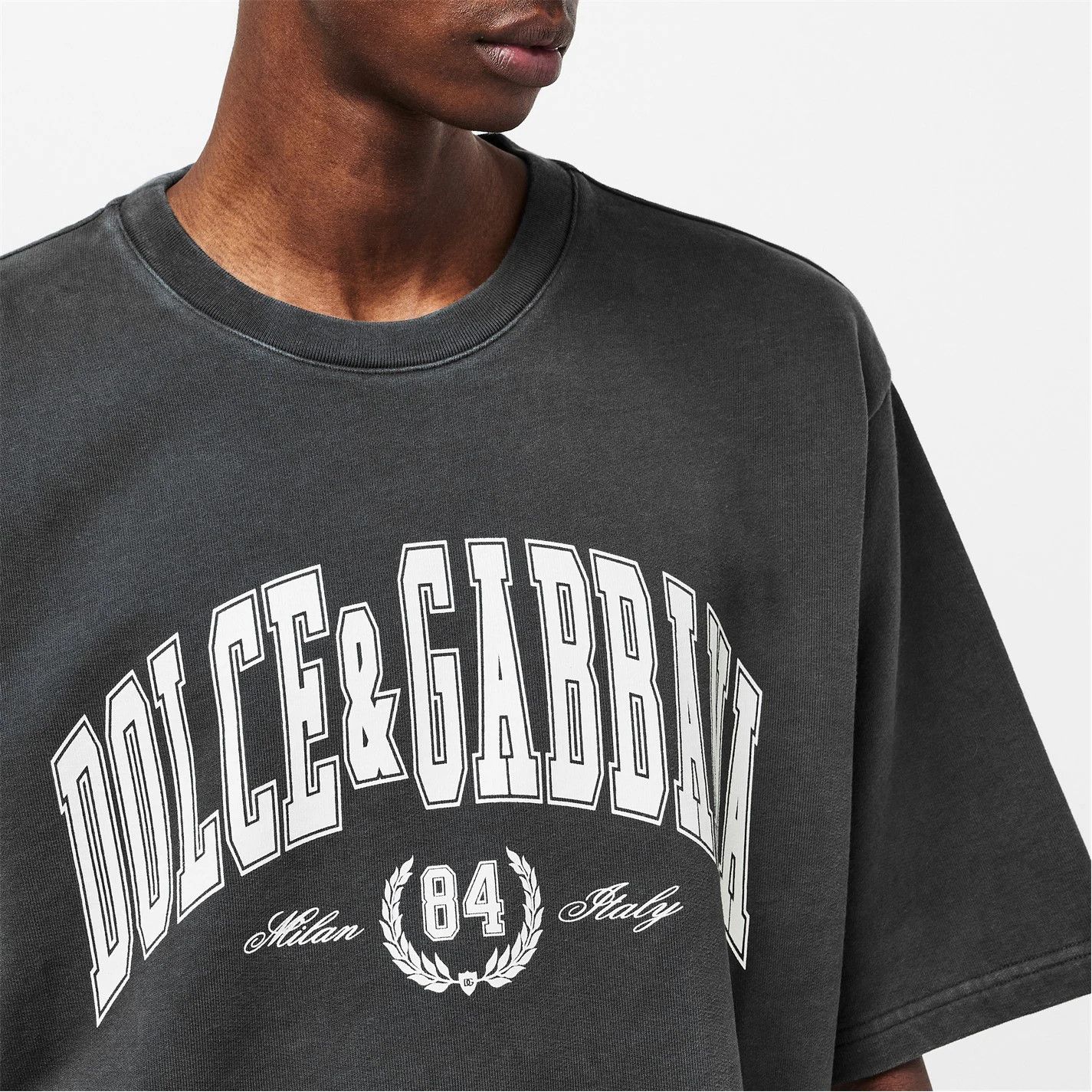 Dolce & Gabbana o1g2r1mq0426 Varsity T-Shirt in Grigio Size US M / EU 48-50 / 2 - 5 Thumbnail
