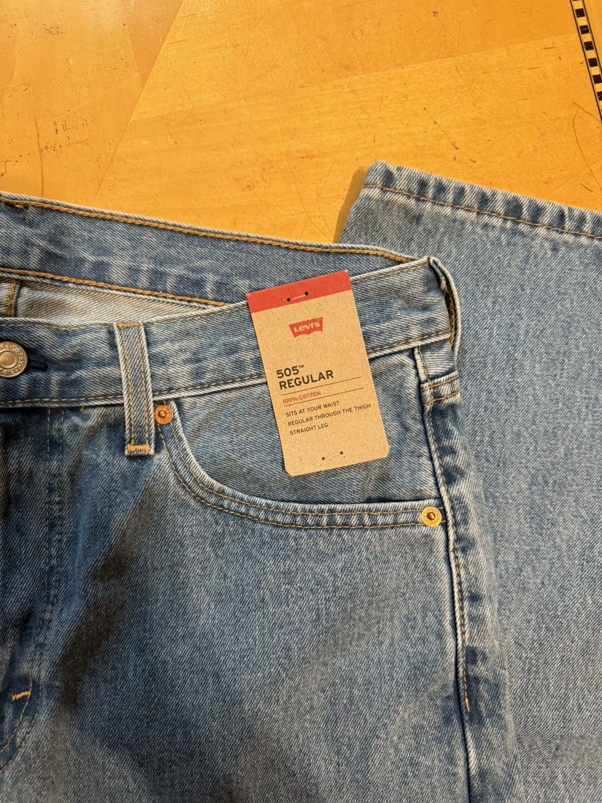 Levi's Levis 505 Mens Denim Jeans Size US 33 - 5 Thumbnail