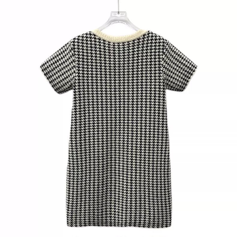 Dior Dior Color-blocked checkered cotton round-neck short-sleeve Size XS / US 0-2 / IT 36-38 - 2 Thumbnail