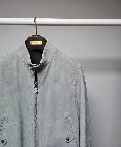 Tom Ford o1sm1stk0824 Suede Zip-up Jacket in Gray Size US M / EU 48-50 / 2 - 2 Thumbnail