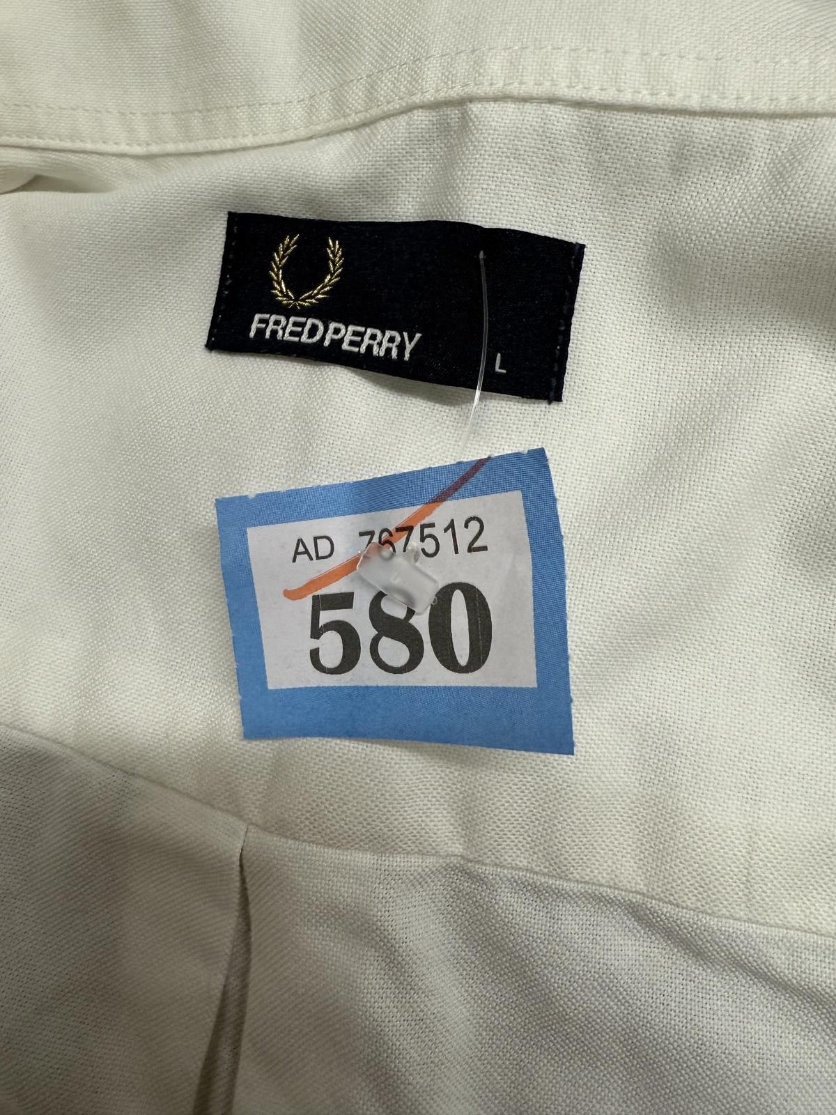 Fred Perry Fred Perry White Short Sleeve Button-Up Shirt with Pocket Size US L / EU 52-54 / 3 - 2 Thumbnail