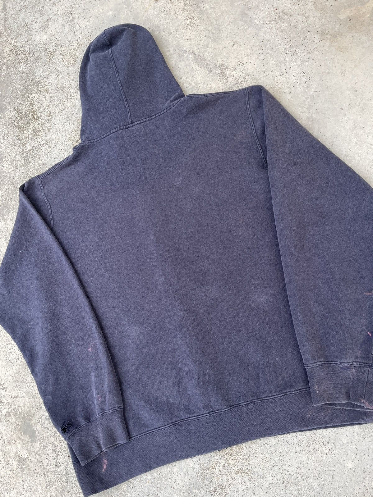 DC × Vintage Vintage Faded Navy DC Print Y2K Zip Up Hoodie Size US XL / EU 56 / 4 - 4 Thumbnail