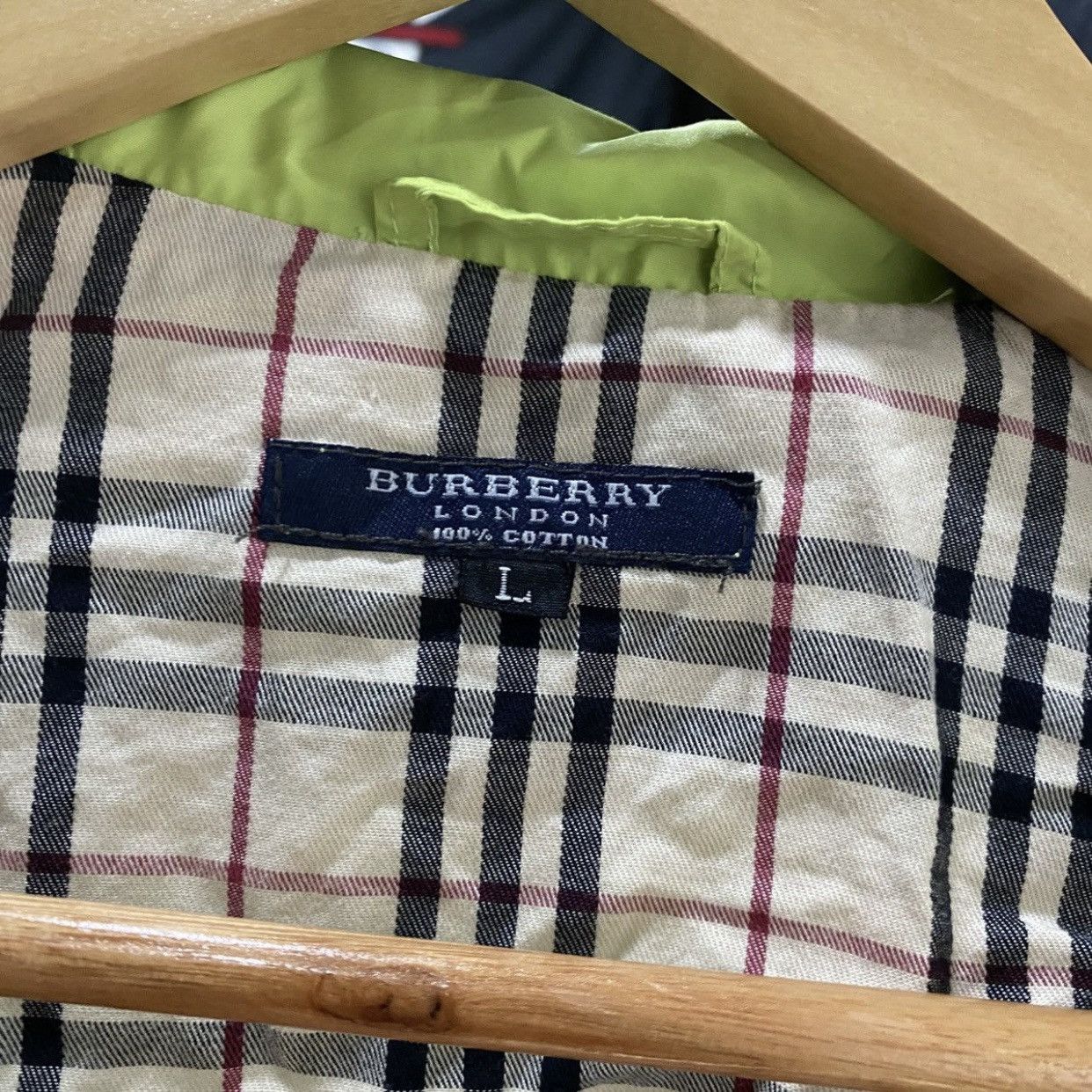 Burberry Burberry London Nova Check Lining Windbreaker Jacket Green Size US L / EU 52-54 / 3 - 14 Thumbnail