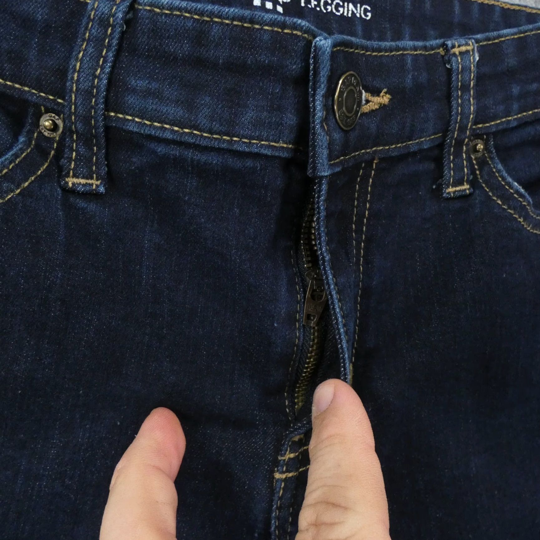 Gap Gap Jeans Womens Jeans Mid Rise 29 Dark Blue Stretch Jegging Legging Size 29" - 6 Thumbnail