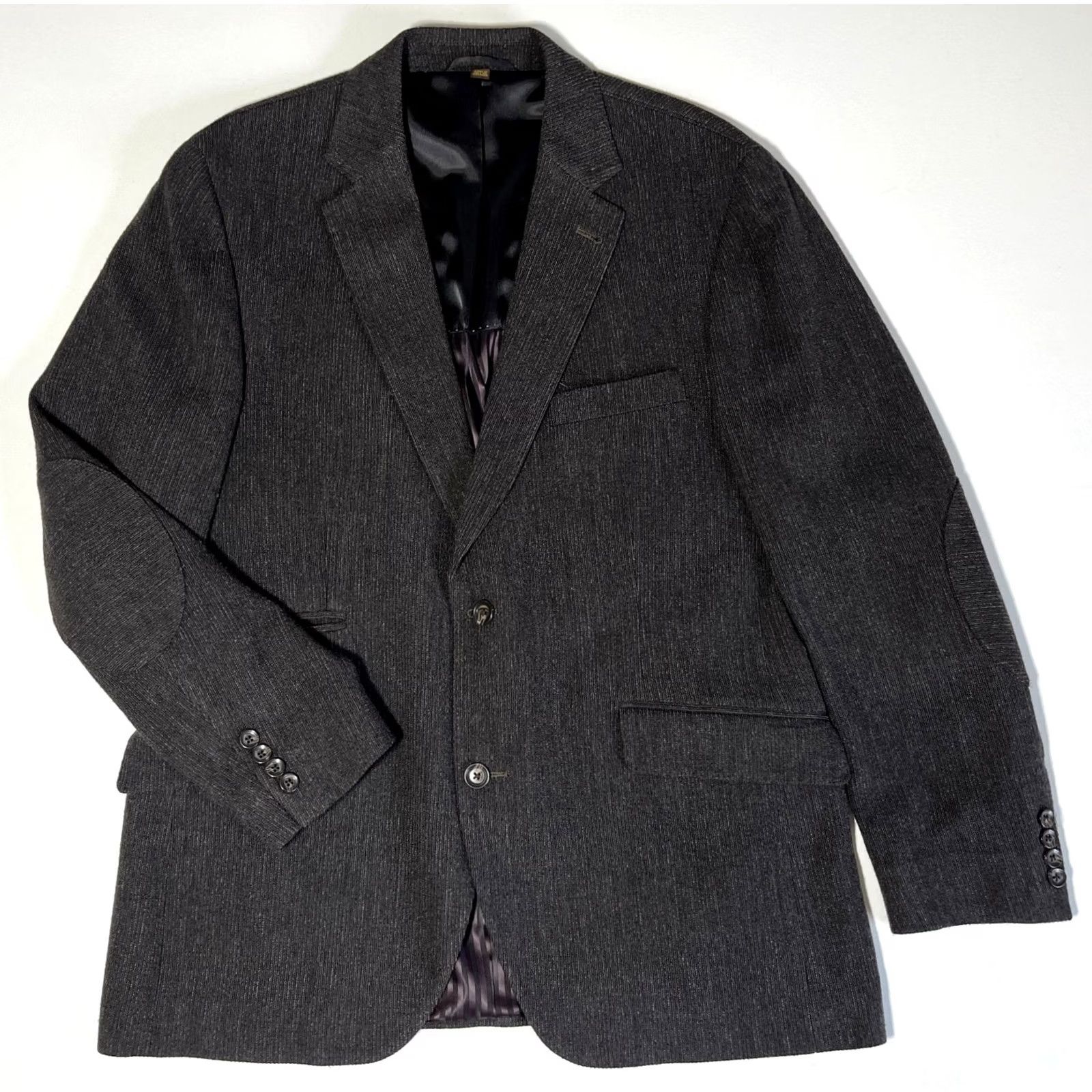 Vintage Men's Kroon Luxury Blazer Jacket Wool Cashmere Blend Elbow Patches Sz 40 R Size 40R - 3 Thumbnail