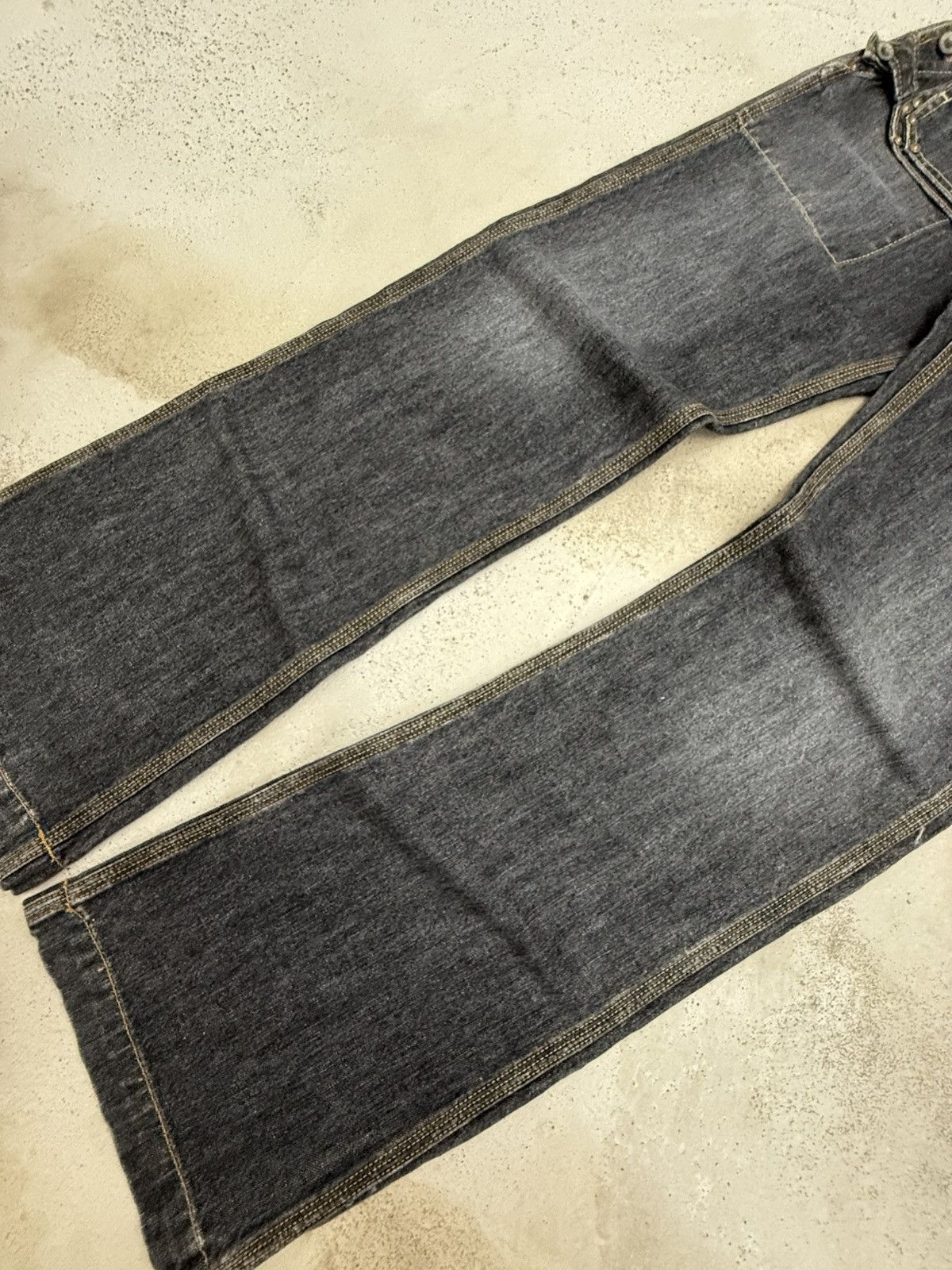 Le Grande Bleu (L.G.B.) Branch Department 50s Reissue Work Wear Flared Jeans Size US 30 / EU 46 - 5 Thumbnail