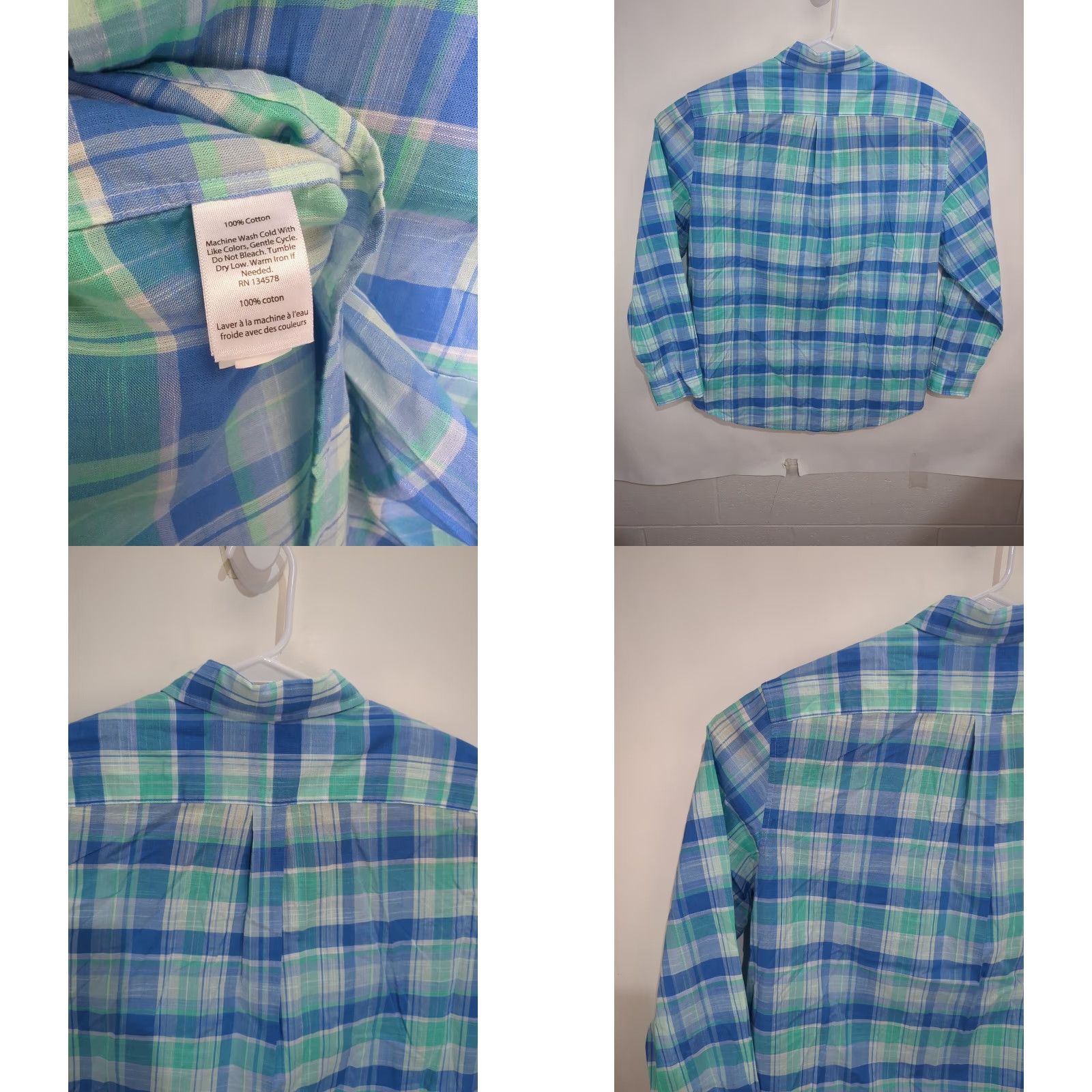Vineyard Vines Vineyard Vines Mens Shirt Murray Button Down Long Sleeve Plaid Classic Fit Multicolor Blue CSVC? Size US L / EU 52-54 / 3 - 9 Thumbnail