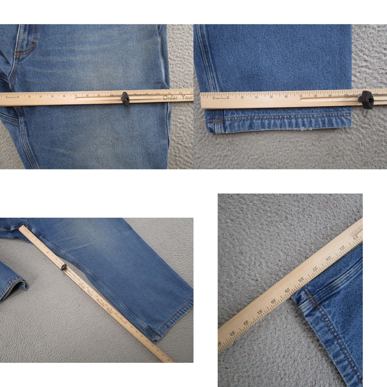 CO Duluth Ballroom Relaxed Jeans 86069C Mens 48x30 Blue Denim Size 48 Workwear Straight Casual Size US 32 / EU 48 - 8 Thumbnail