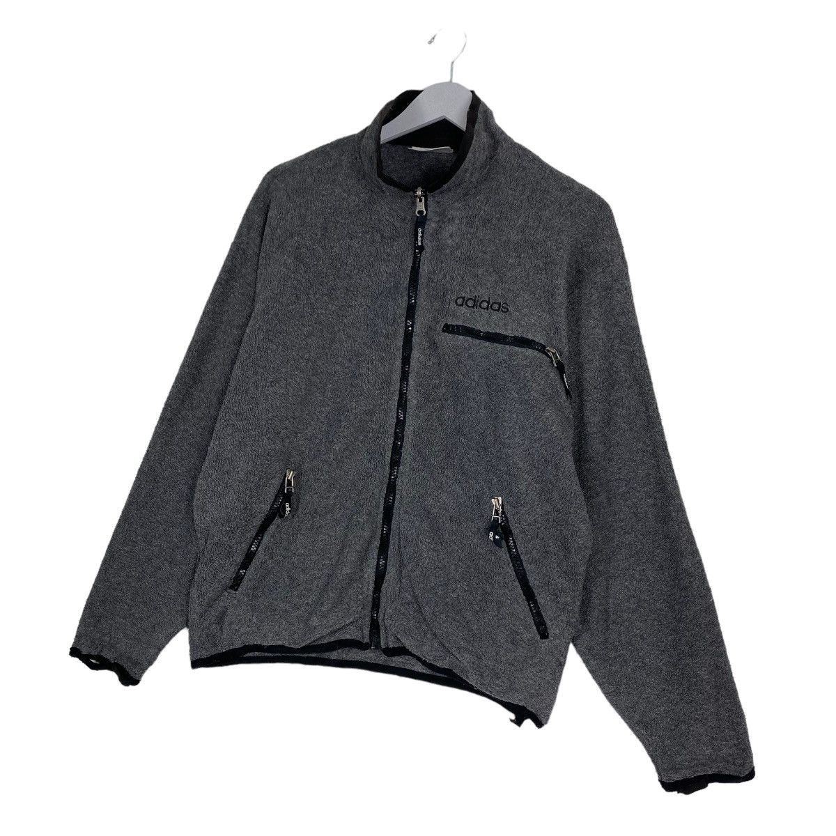Adidas Vintage 90s Adidas Adventure Small Logo Zipper Fleece Size US M / EU 48-50 / 2 - 2 Thumbnail