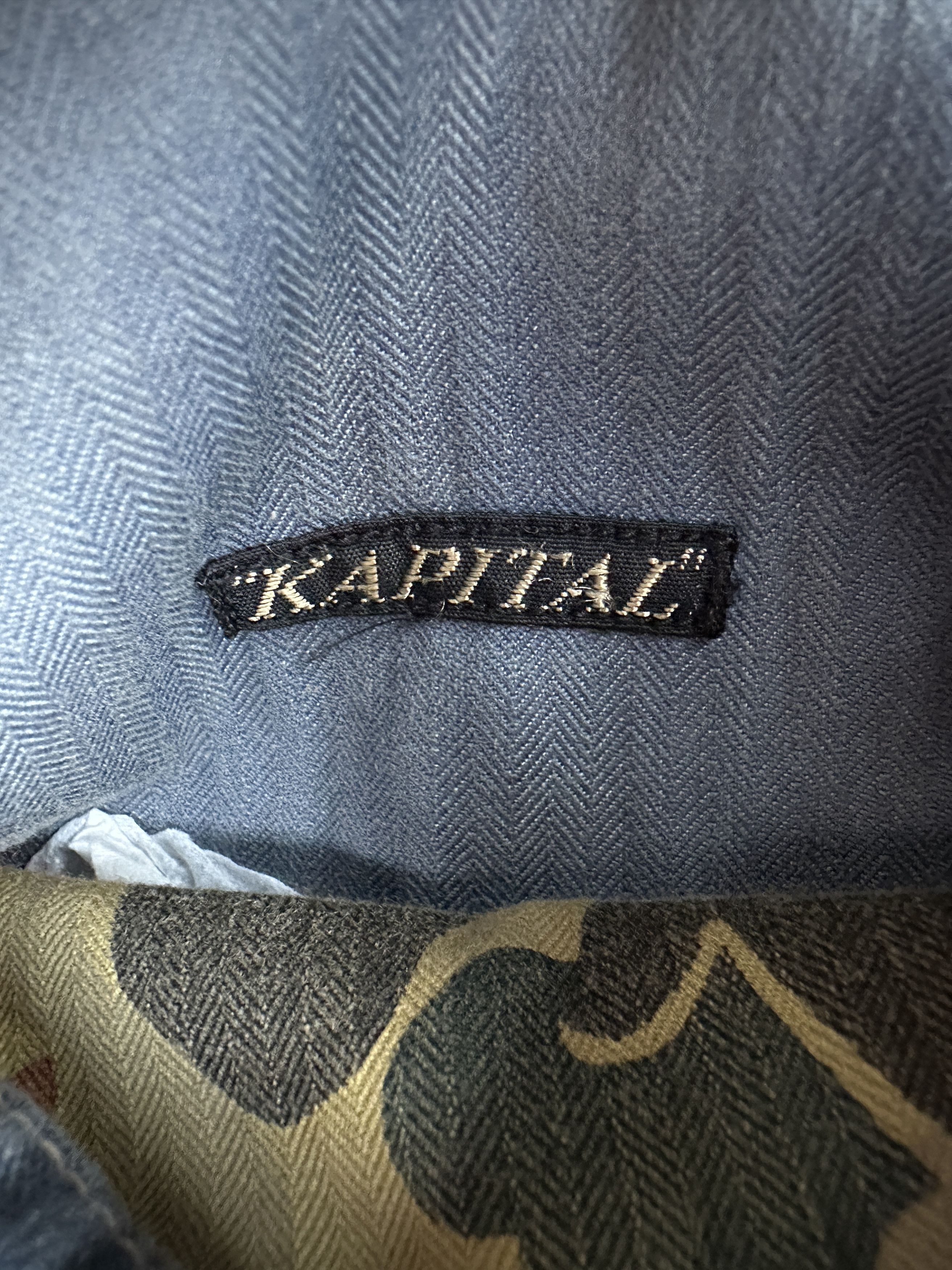 Kapital Kountry HBT Boro Union Jack Flag Field Duck Camo Chore Coat Size US L / EU 52-54 / 3 - 16 Thumbnail