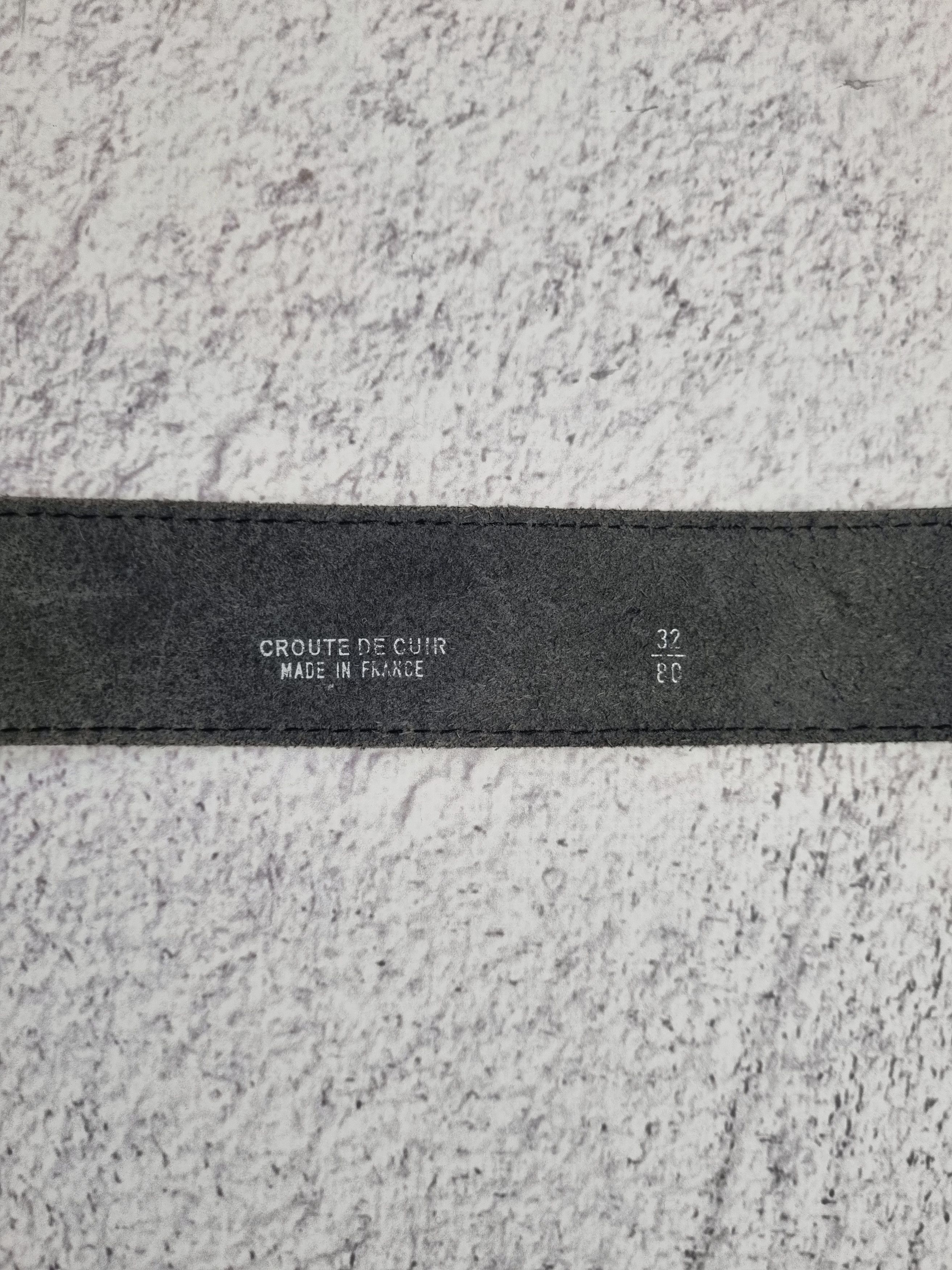 Vintage Croute De Cuir Made in France Vintage Leather Belt Size ONE SIZE - 8 Thumbnail