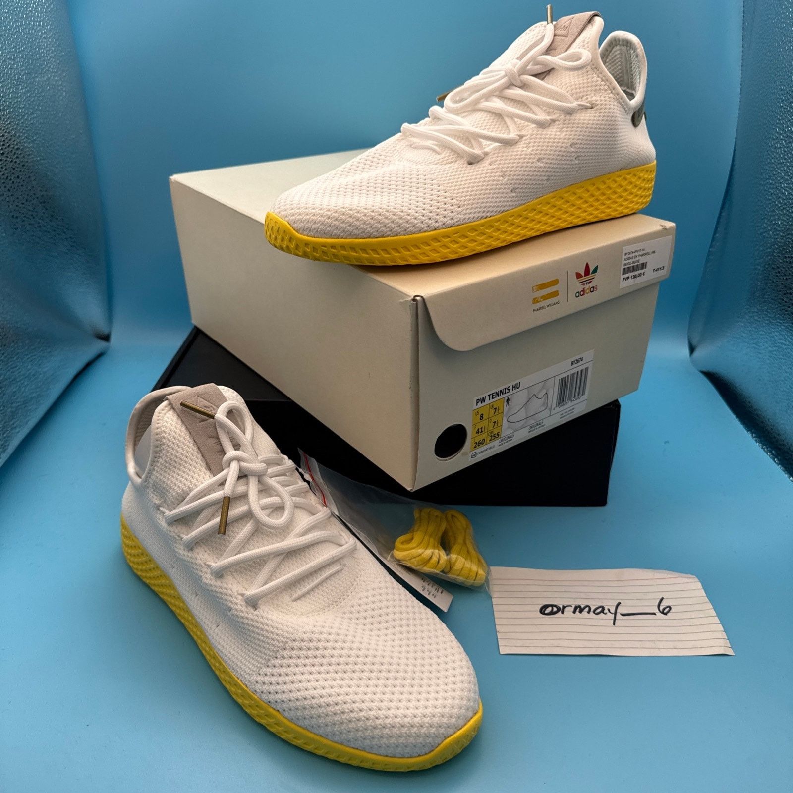 adidas Pharrell x Tennis Hu Yellow m8