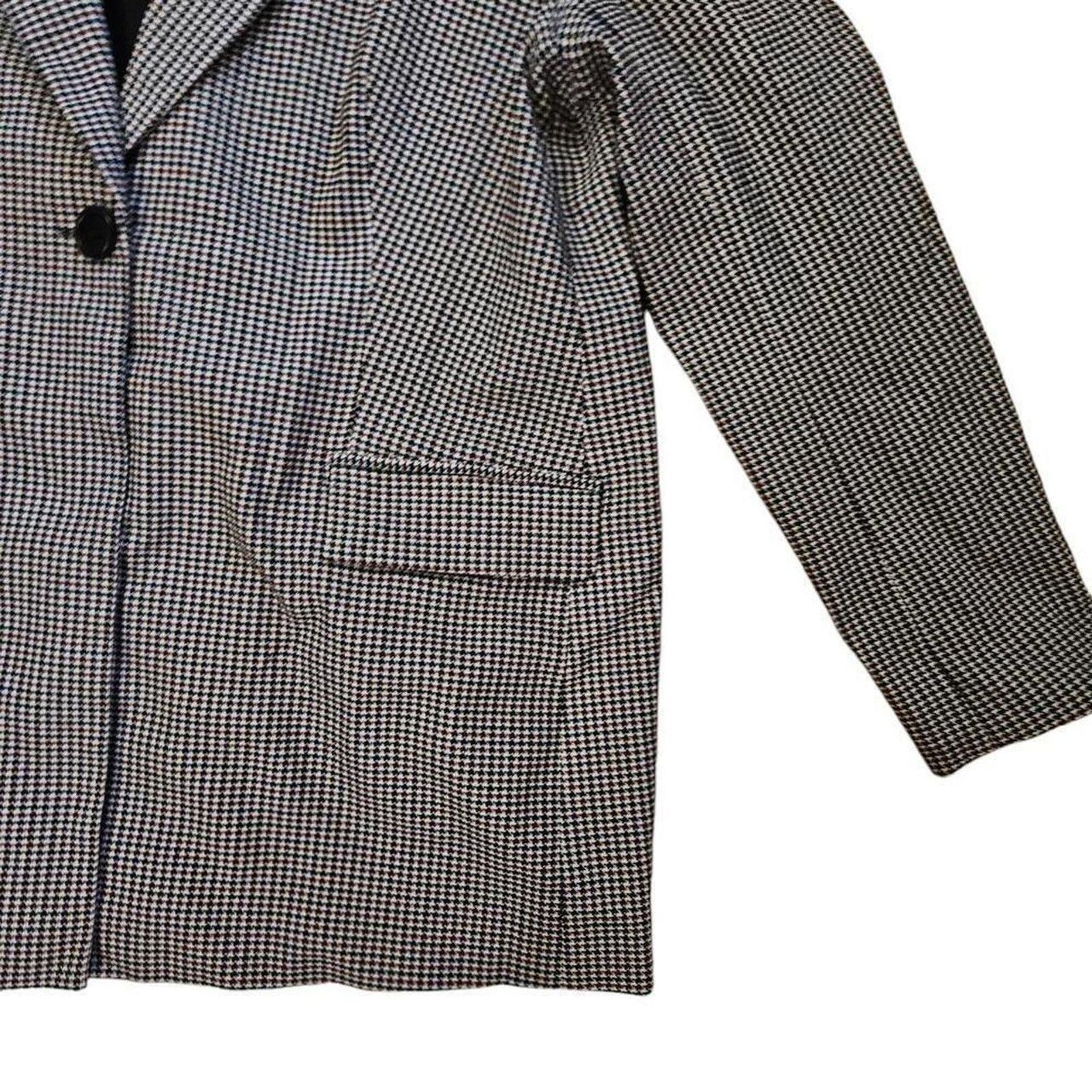 Adrianna Papell Vintage adrianna papell houndstooth blazer Size L / US 10 / IT 46 - 6 Thumbnail