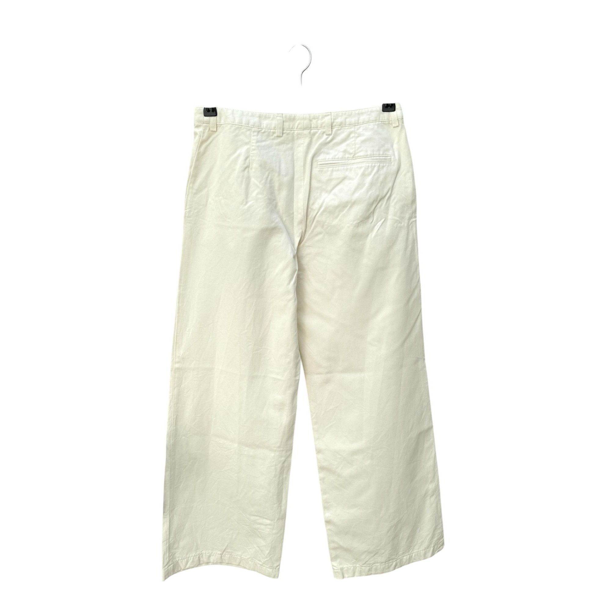 Dries Van Noten Wide Off-White Pants Size 26" / US 2 / IT 38 - 3 Thumbnail