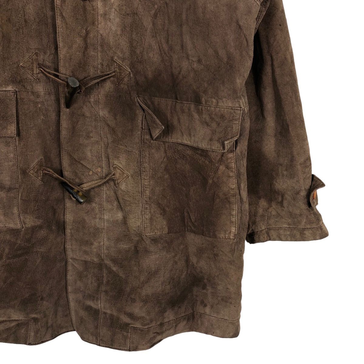 Japanese Brand 🔥Vintage Long Leather Jacket Mondo Lui Issey Miyake Blanket Size US M / EU 48-50 / 2 - 5 Thumbnail