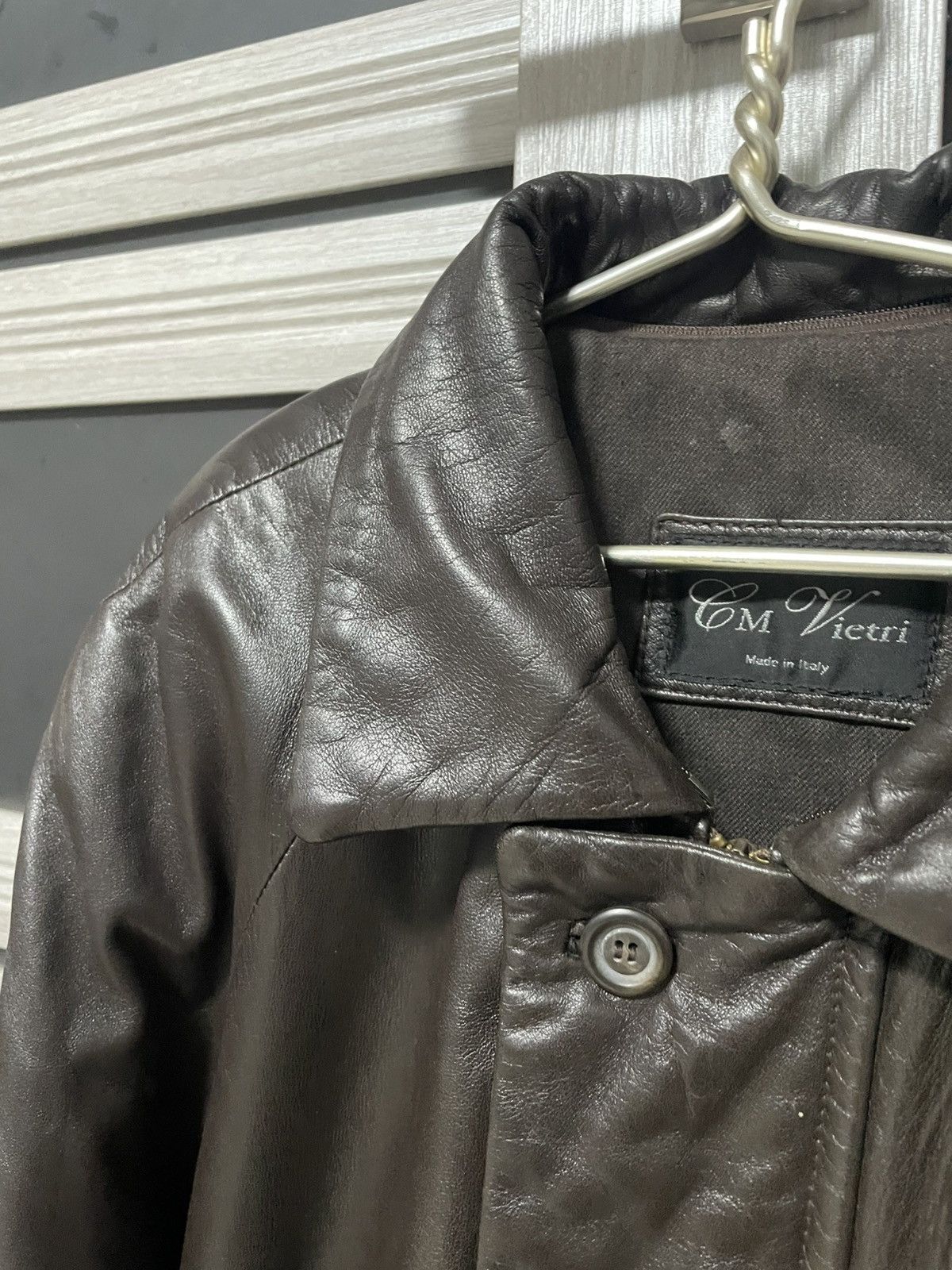 Vera Pelle × Vintage Vintage 90s Italian Vera Pelle Leather Jacket Old Money Euro Size US L / EU 52-54 / 3 - 12 Thumbnail