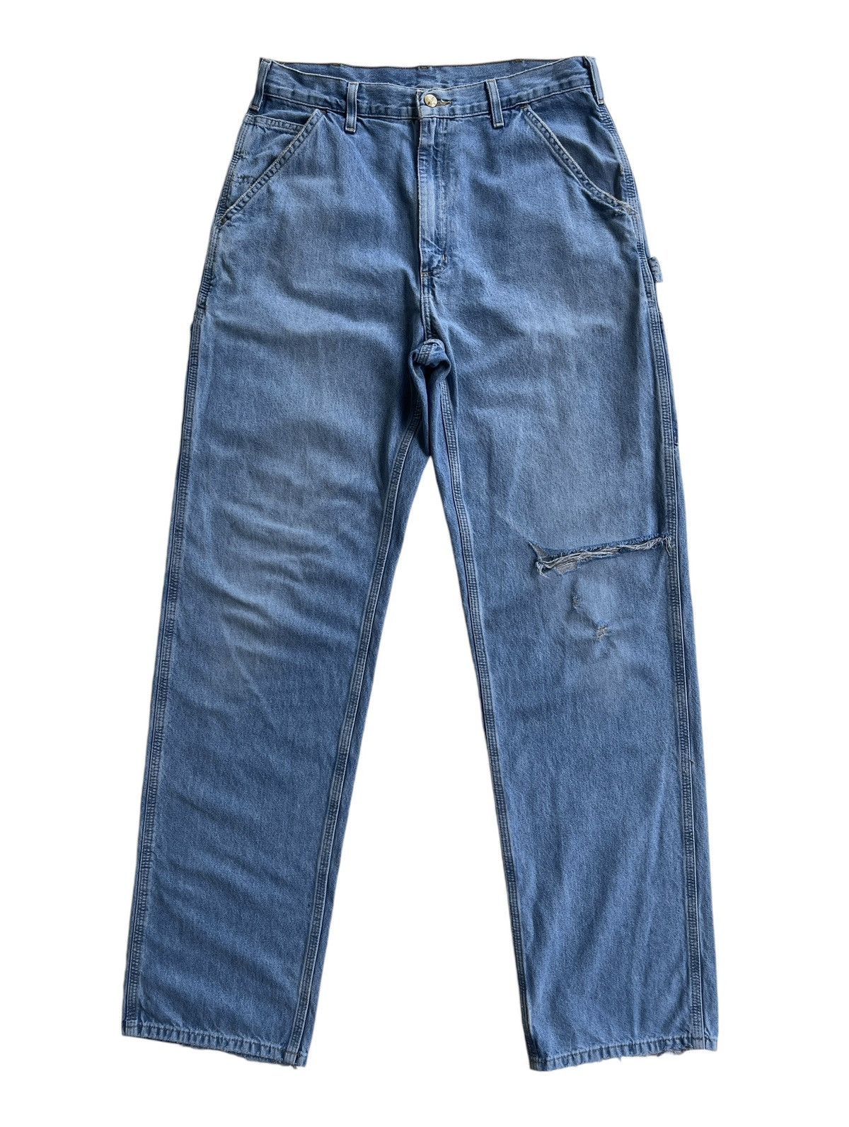 Carhartt Vintage Carhartt Carpenter Distressed Denim Size US 32 / EU 48 - 1 Thumbnail