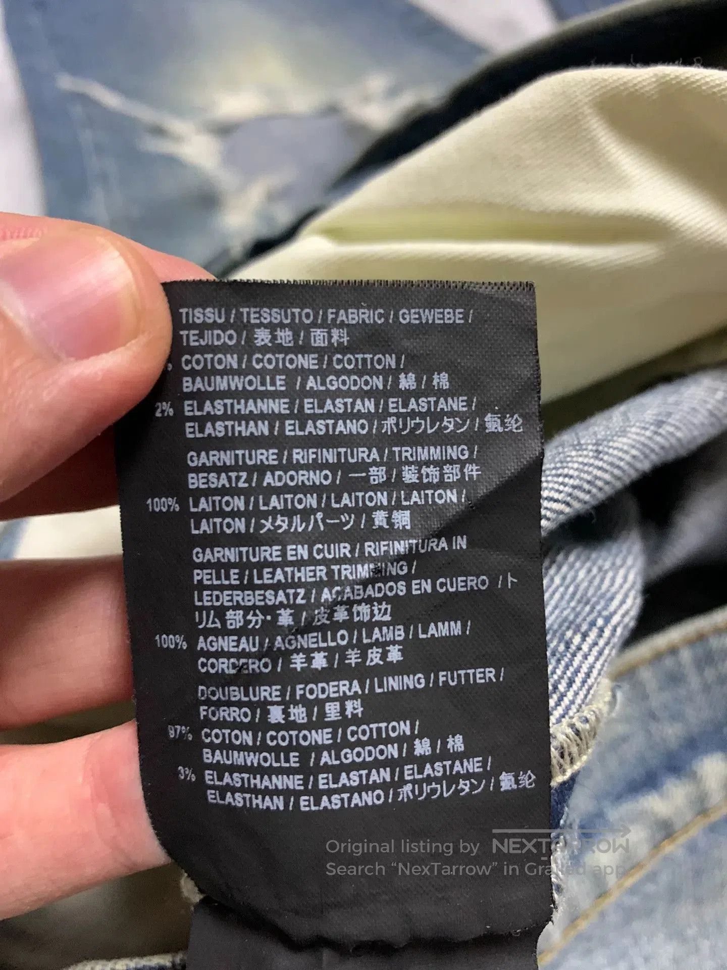 Saint Laurent Paris Saint Laurent Blue Distressed Denim Pants. Size US 32 / EU 48 - 5 Thumbnail