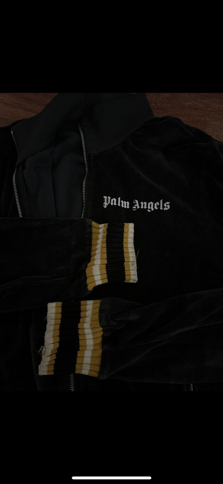 Palm Angels Palm Angels Track jacket Dark grey/black M Size US M / EU 48-50 / 2 - 2 Thumbnail