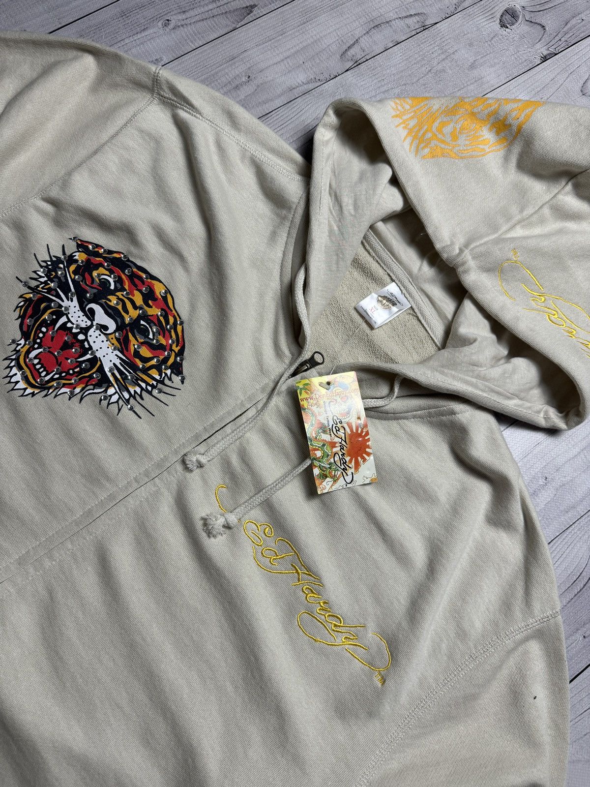 Ed Hardy Ed Hardy by Christian Audigier zip hoodie big logo tiger 2XL Size US XXL / EU 58 / 5 - 6 Thumbnail