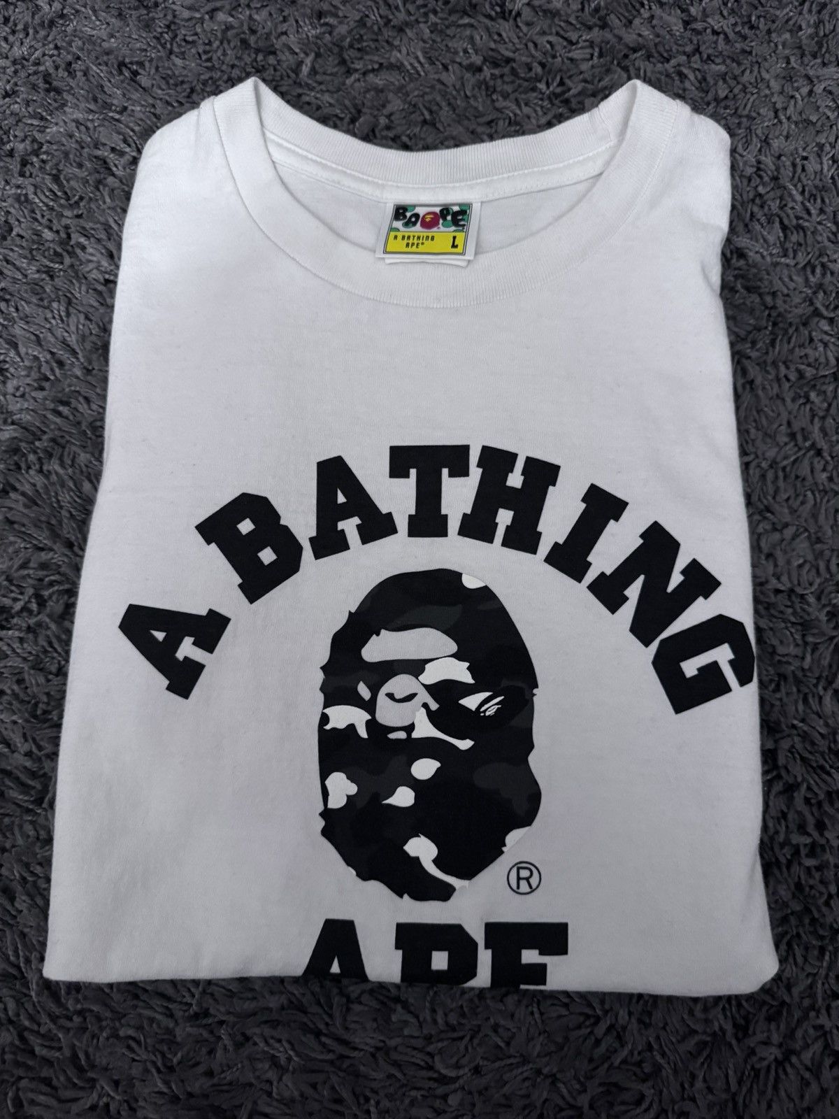 Bape Bape Glow Tee (White) Size US L / EU 52-54 / 3 - 1 Thumbnail