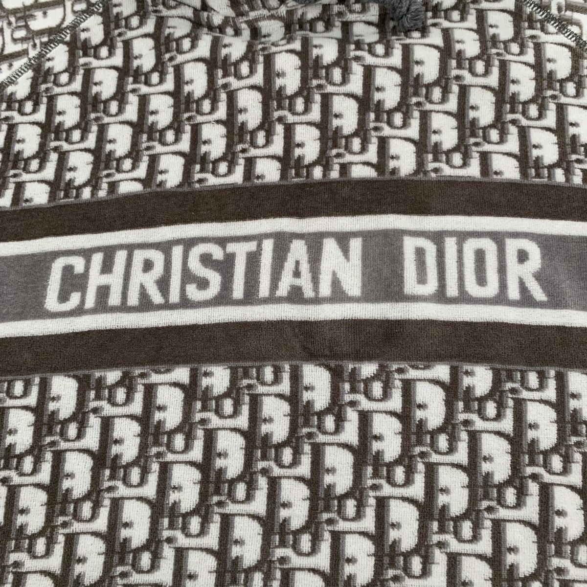 Dior Christian Dior Brown Logo Jacquard All Over Print Sweatshirt Size L / US 10 / IT 46 - 5 Thumbnail