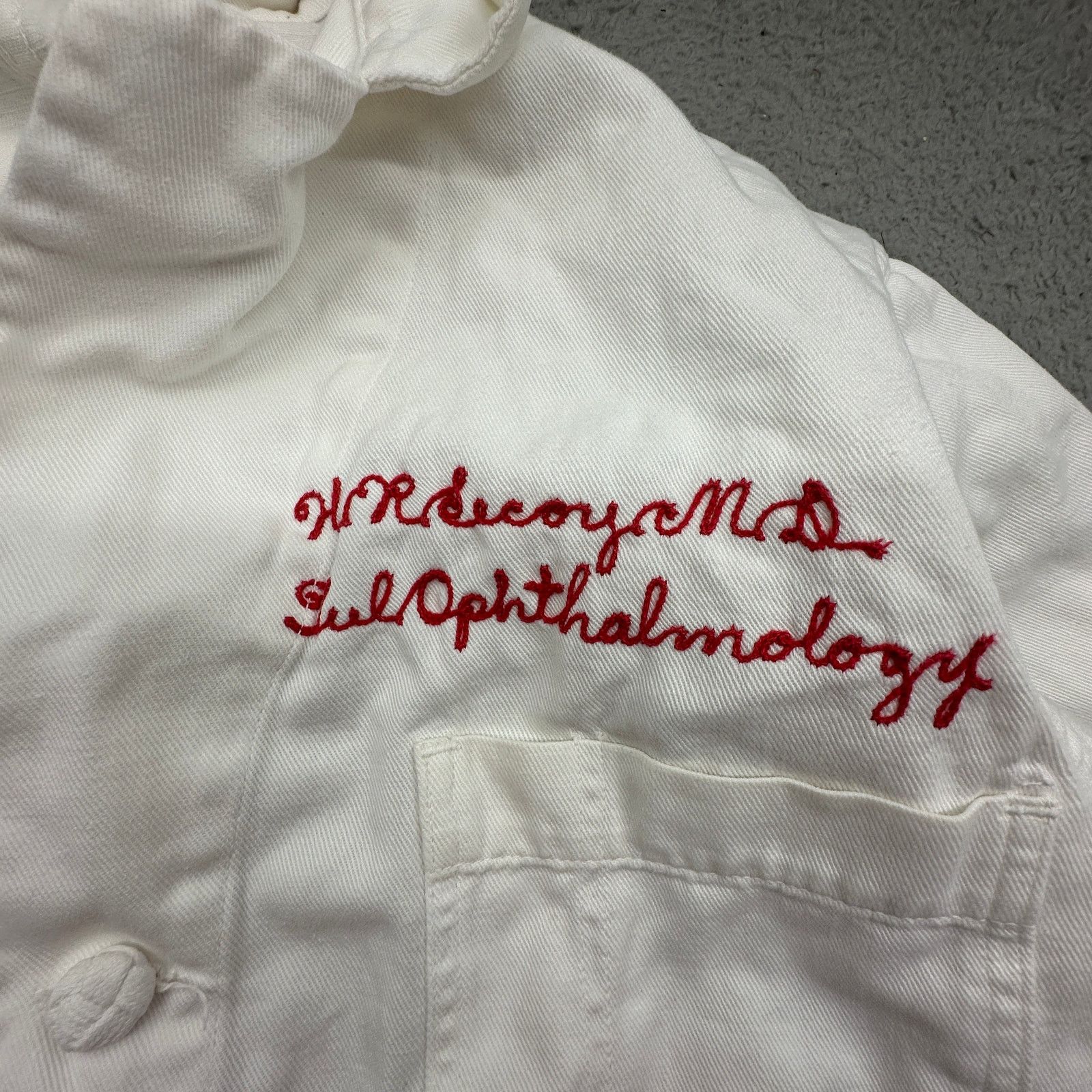 Other Vintage Angelica Sanforized Shrunk Doctor Lab Coat Womens 36 Size M / US 6-8 / IT 42-44 - 10 Thumbnail