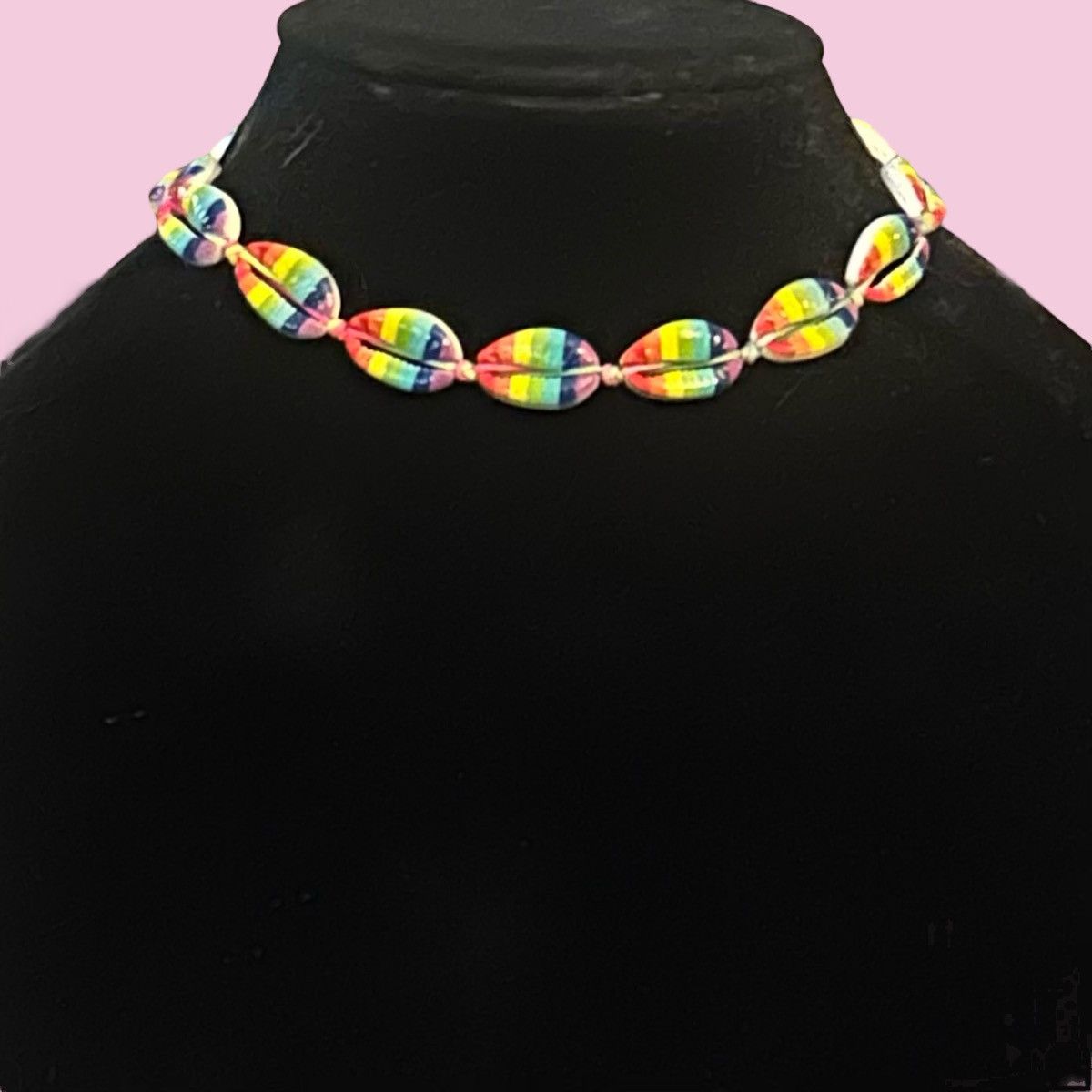 Other Rainbow cowrie shell adjustable choker necklace Size ONE SIZE - 1 Thumbnail
