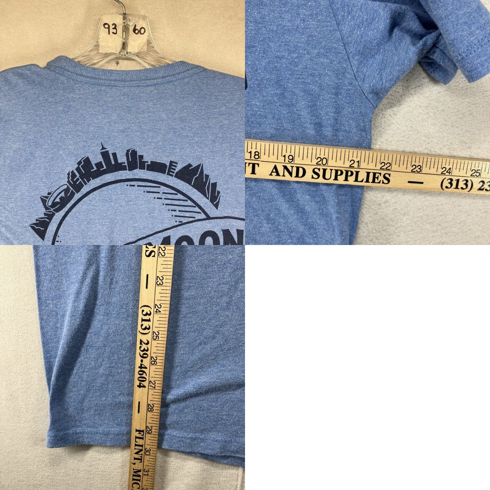 Vintage Blue Moon Shirt Men's Large Blue Short Sleeve Beer Shirt Sleeve Graphic Thin Size US L / EU 52-54 / 3 - 8 Thumbnail
