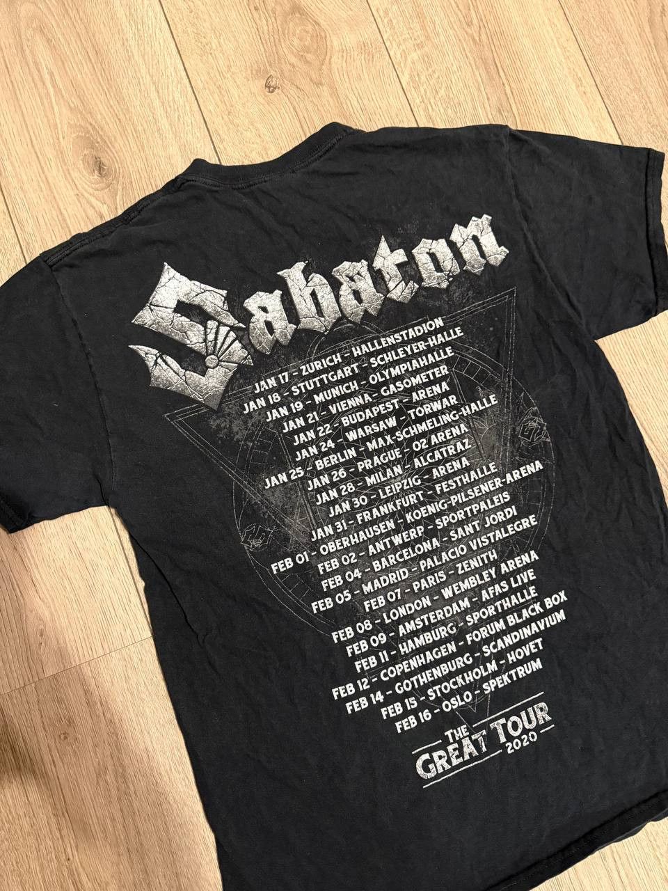 Band Tees × Gildan Sabaton the Great Tour 2020 t shirt graphic print medium men Size US M / EU 48-50 / 2 - 5 Thumbnail