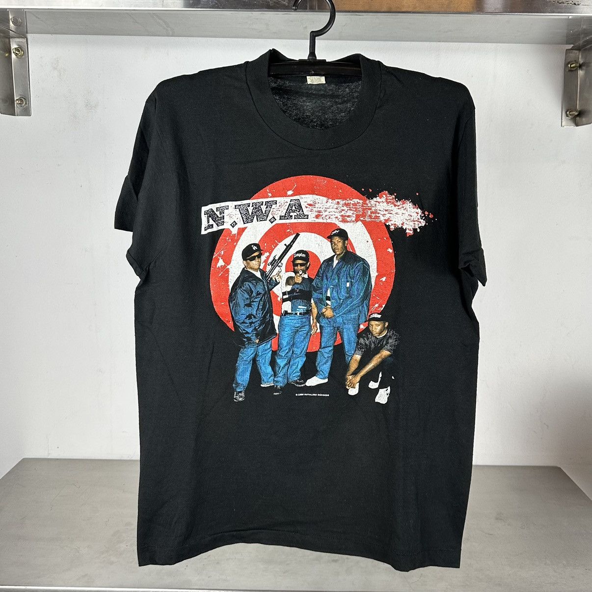 Rap Tees Vintage 1990 NWA Just Don’t Bite It Ruthless Records T-shirt Size US L / EU 52-54 / 3 - 1 Thumbnail
