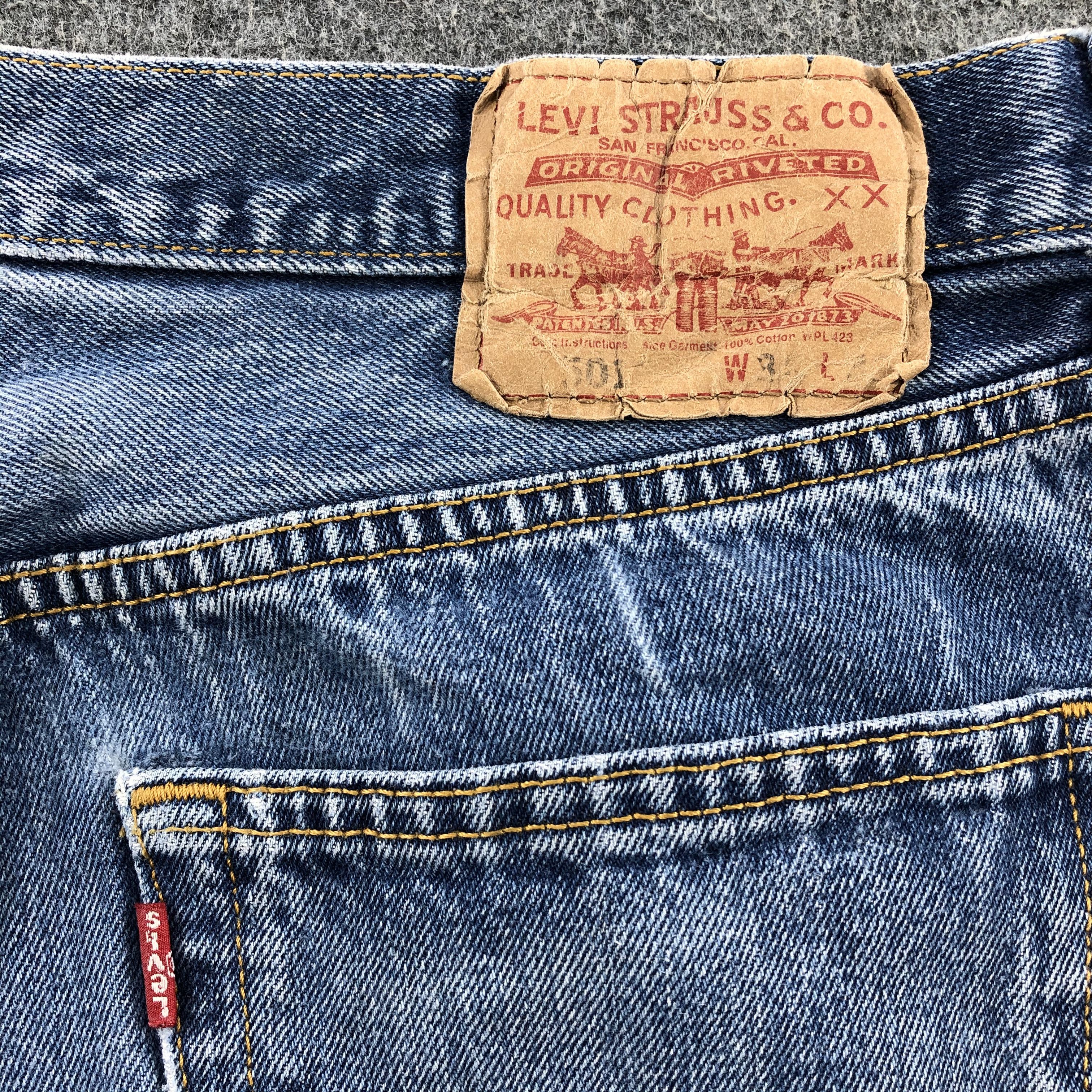 Levi's Vintage Blue Wash Levis 501 Jeans-JM1632 Size US 34 / EU 50 - 6 Thumbnail