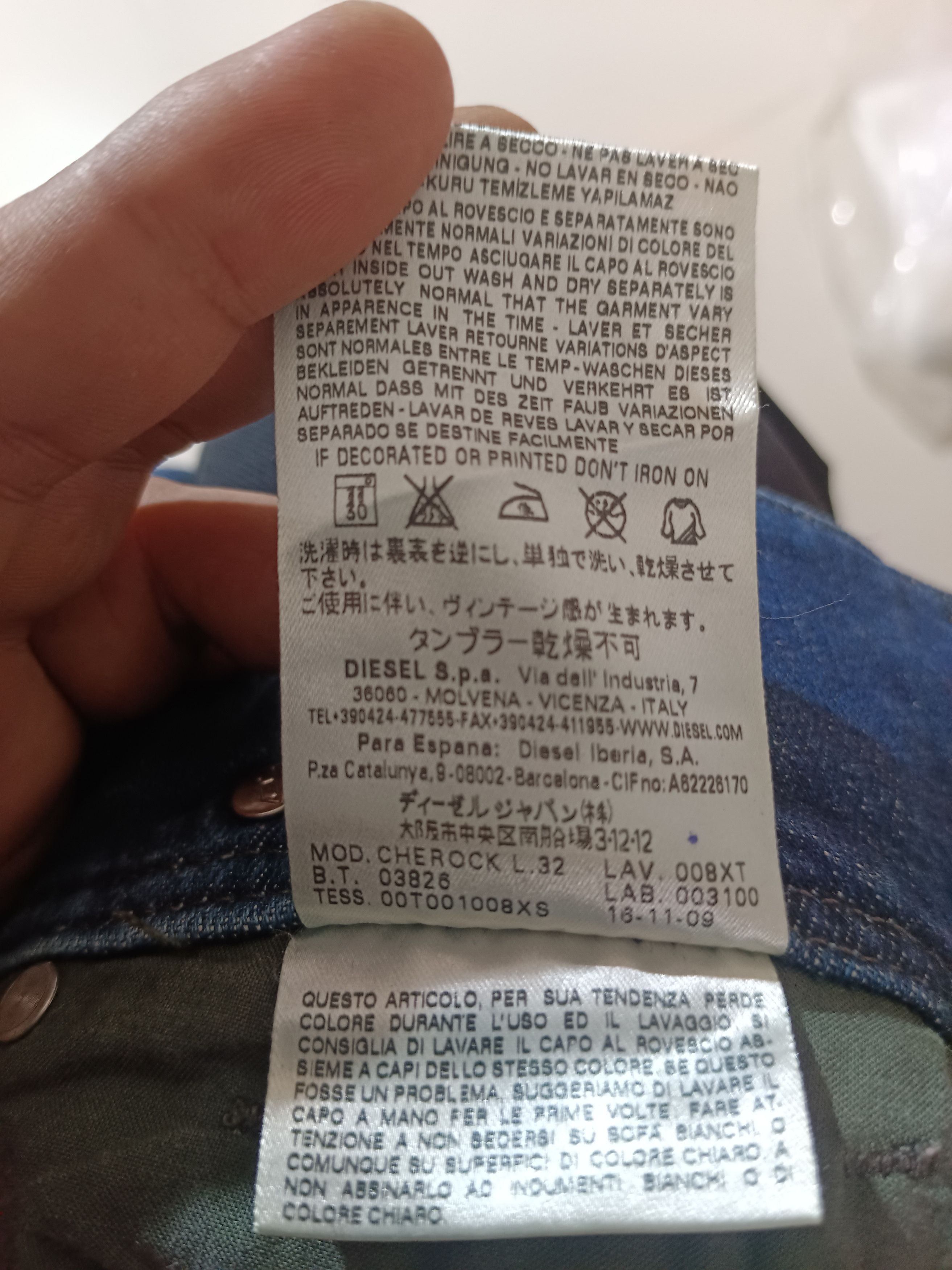 If Six Was Nine × Le Grande Bleu (L.G.B.) Vintage Flare Diesel Denim Jeans Size US 28 / EU 44 - 17 Thumbnail