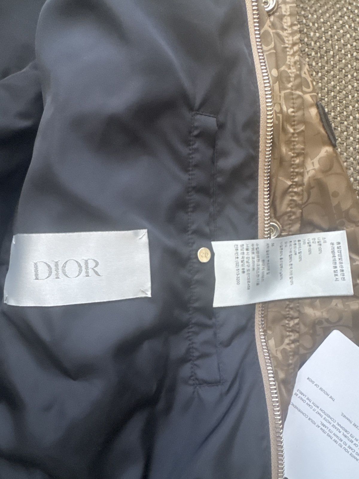Dior Mens Dior Oblique Puffer Jacket Brown 54 Size US XL / EU 56 / 4 - 13 Thumbnail