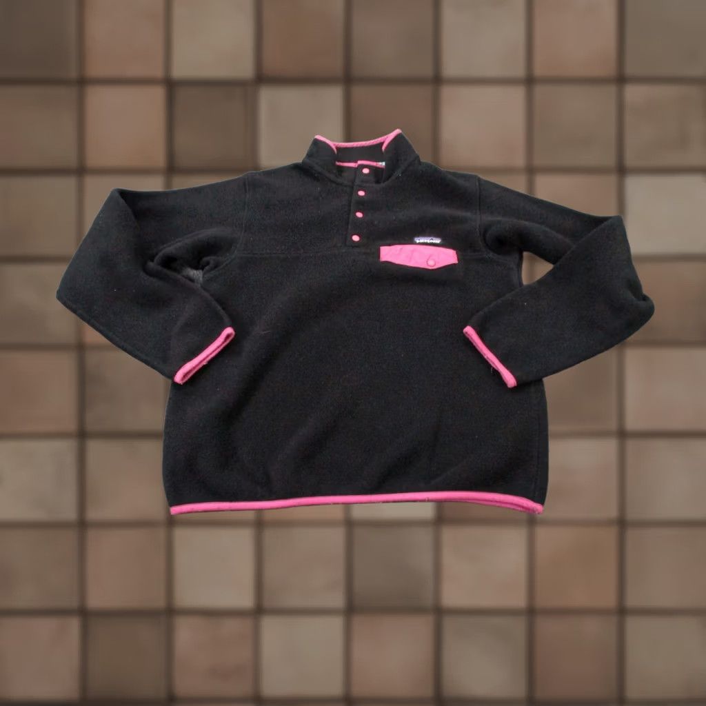 Patagonia Patagonia Jacket Womens M Black Snap Fleece Synchilla Sweater Jumper 25455 Size M / US 6-8 / IT 42-44 - 1 Thumbnail