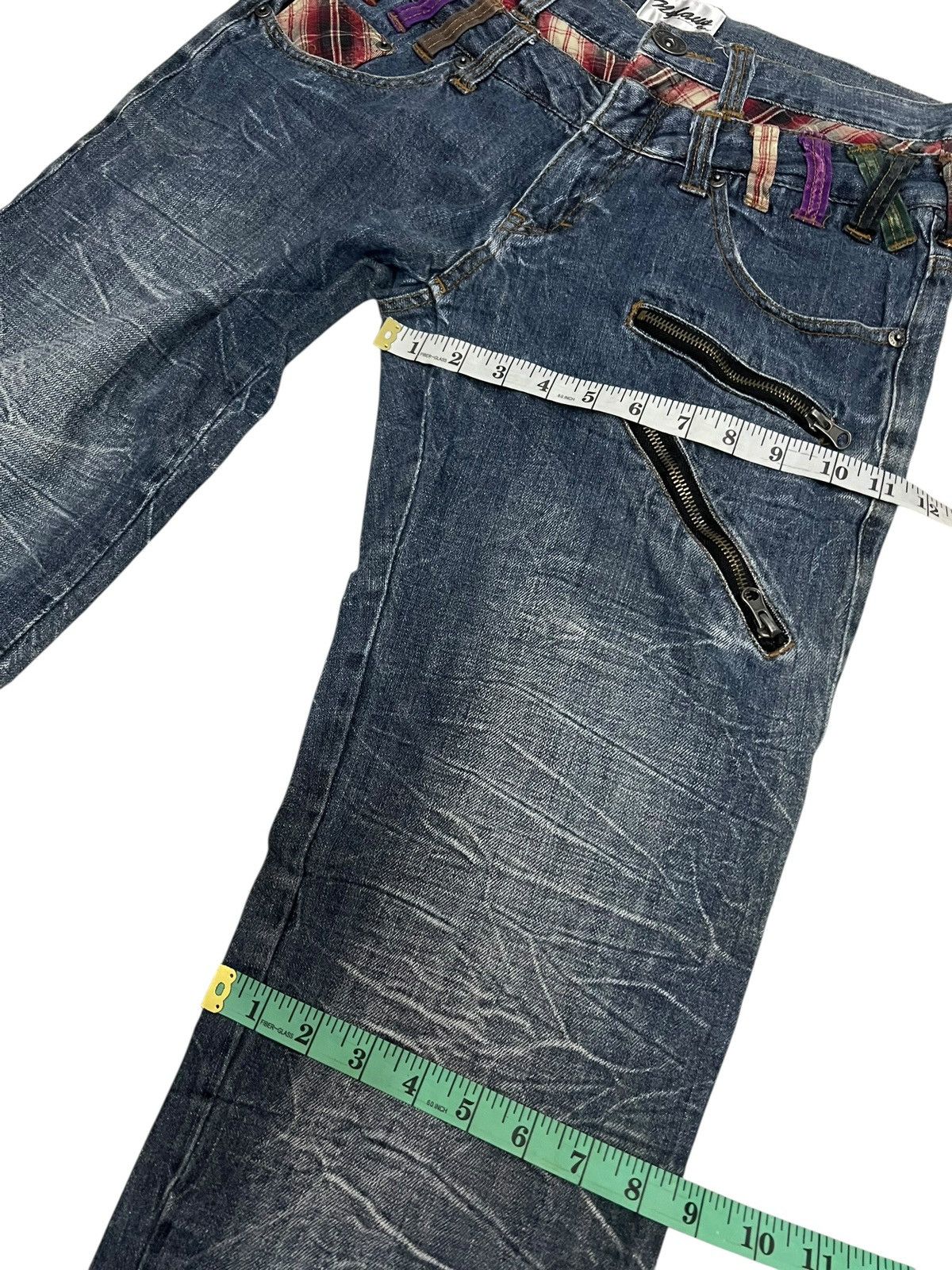 Japanese Brand VINTAGE NYLAUS JAPAN DOUBLE WAIST CLAWMARK JEANS PPFM STYLE Size US 31 - 13 Thumbnail
