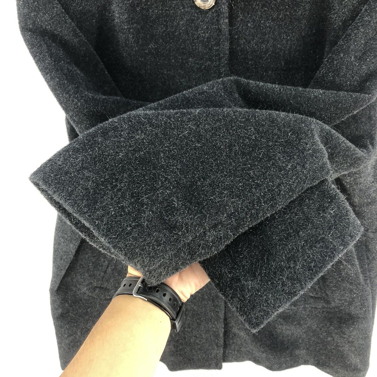Japanese Brand Vintage 90’s Vino-Violétta Japan Alpaca Hair Button Jacket Size M / US 6-8 / IT 42-44 - 9 Thumbnail