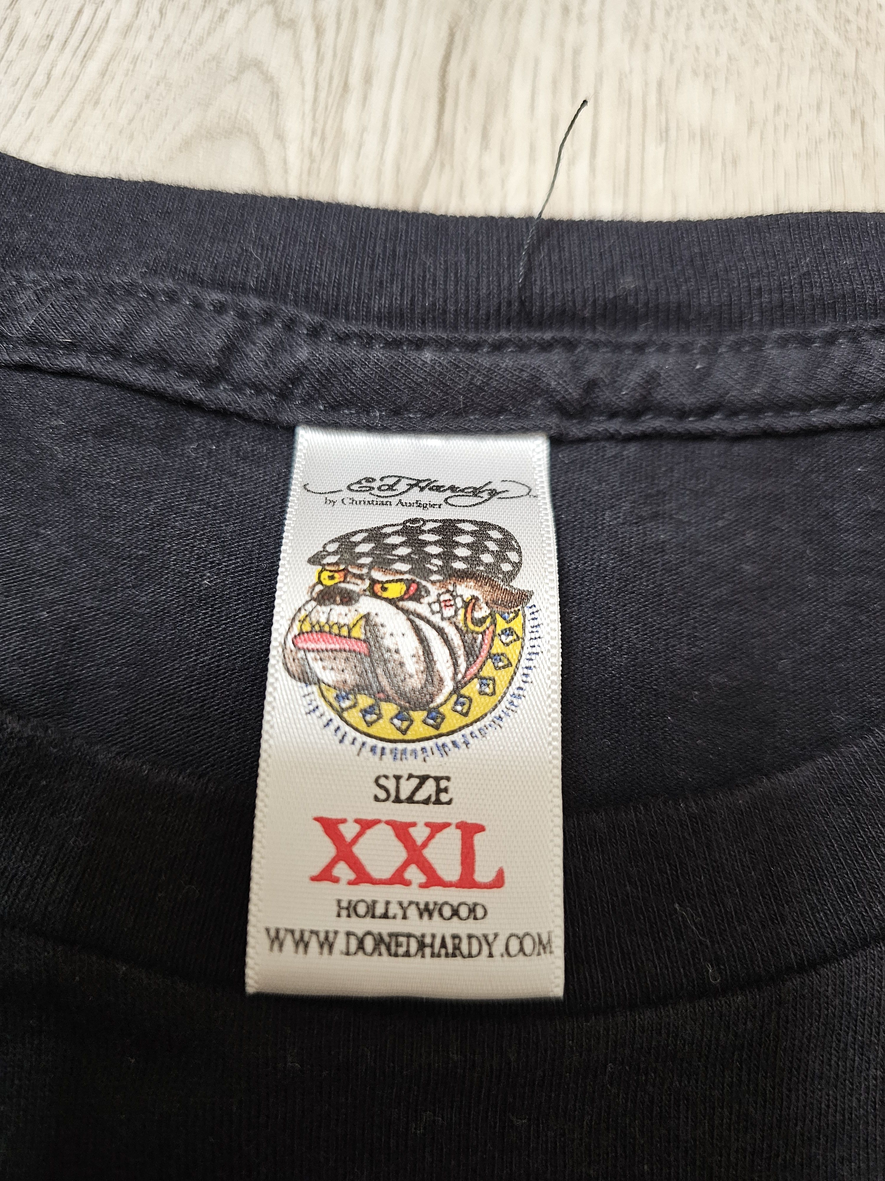 Christian Audigier × Ed Hardy × Vintage ED HARDY BY CHRISTIAN AUDIGIER SHIRT LONG 90s LONGSLEEVE Size US XXL / EU 58 / 5 - 7 Thumbnail