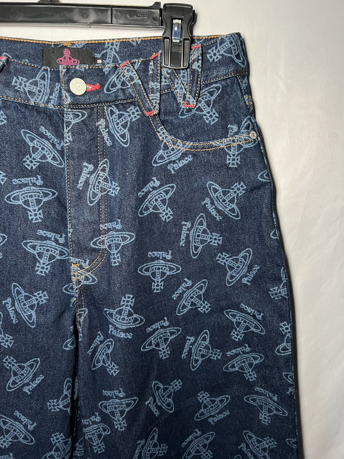 Palace × Vivienne Westwood Vivienne Westwood x Palace Logo Denim Jeans Size US 28 / EU 44 - 2 Thumbnail