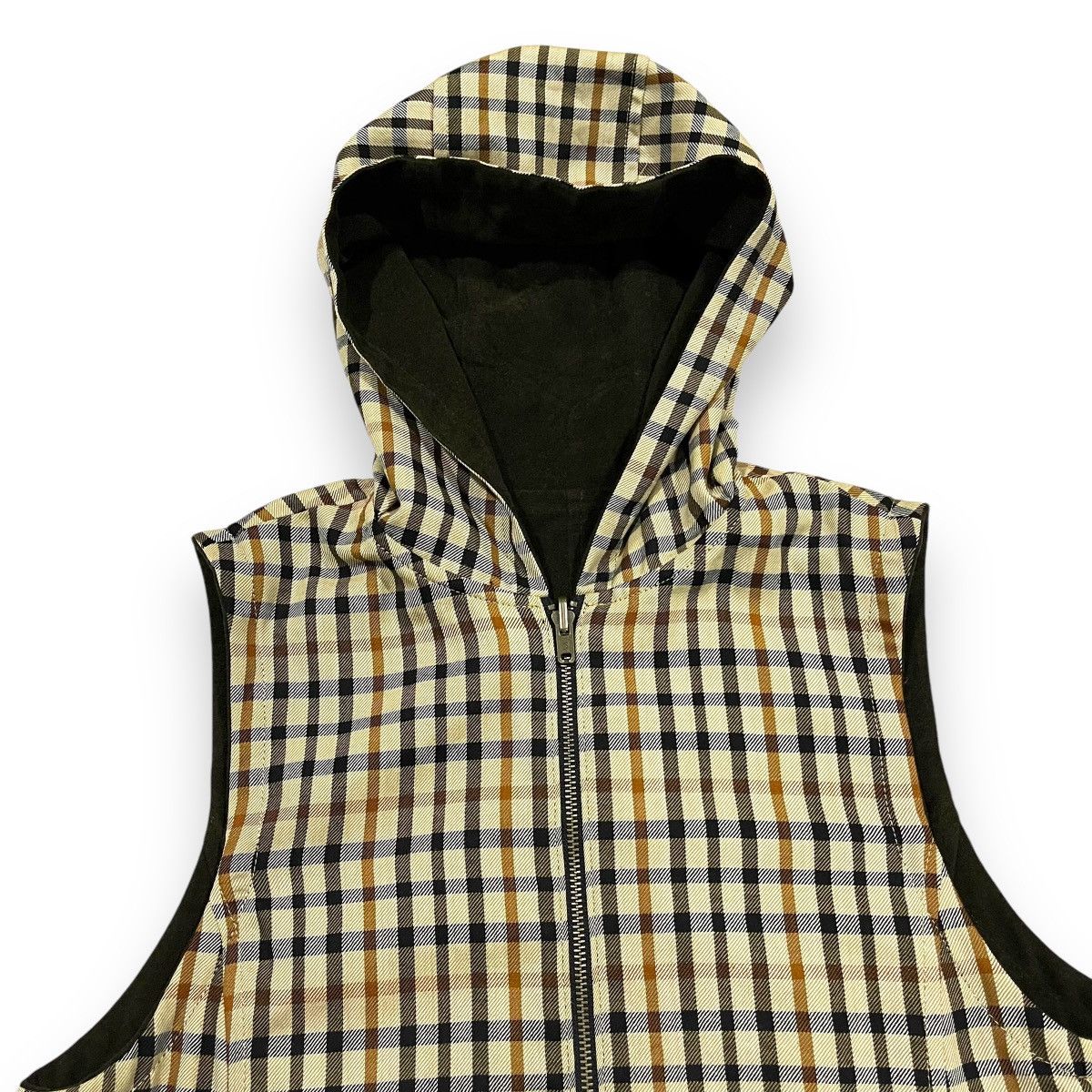 DAKS DAKS LONDON NOVACHECK REVERSIBLE VEST HOODIE Size US M / EU 48-50 / 2 - 10 Thumbnail