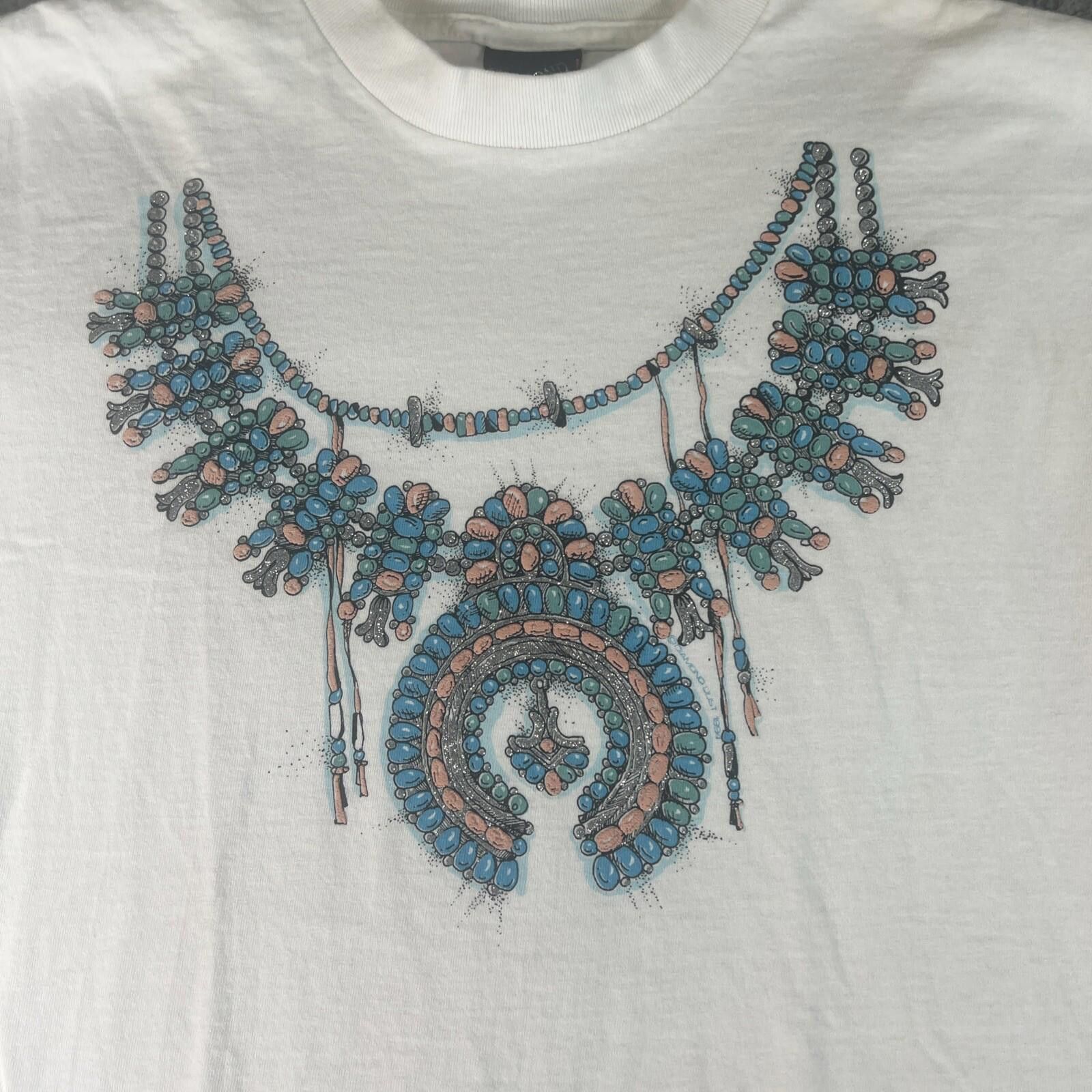 Other Diamond Dust Shirt Medium Native American Tribal 90s y2k vtg Size US M / EU 48-50 / 2 - 2 Thumbnail