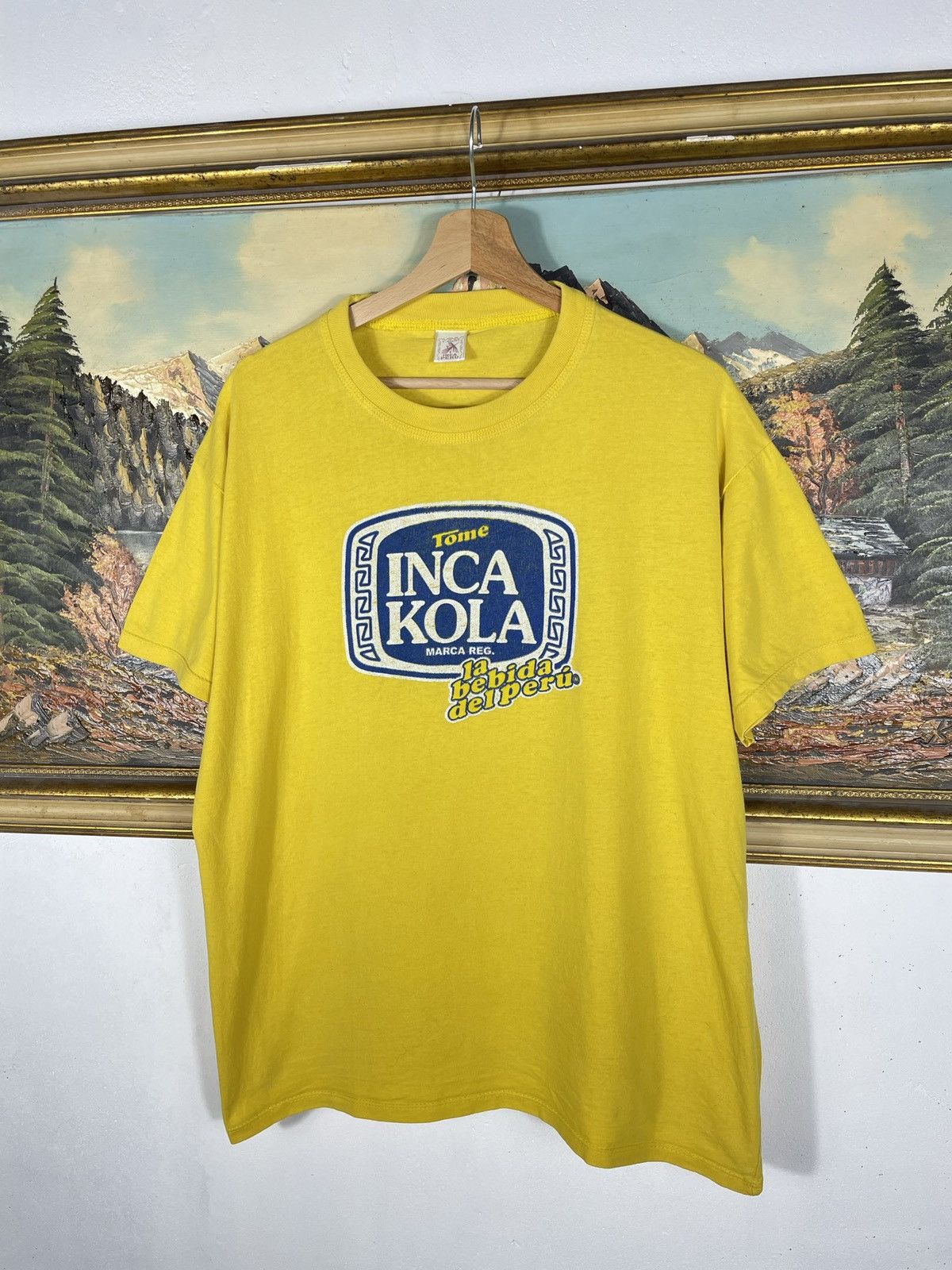 Vintage Yellow Inca Kola Vintage Retro 90s Tee T shirt Size US M / EU 48-50 / 2 - 2 Thumbnail