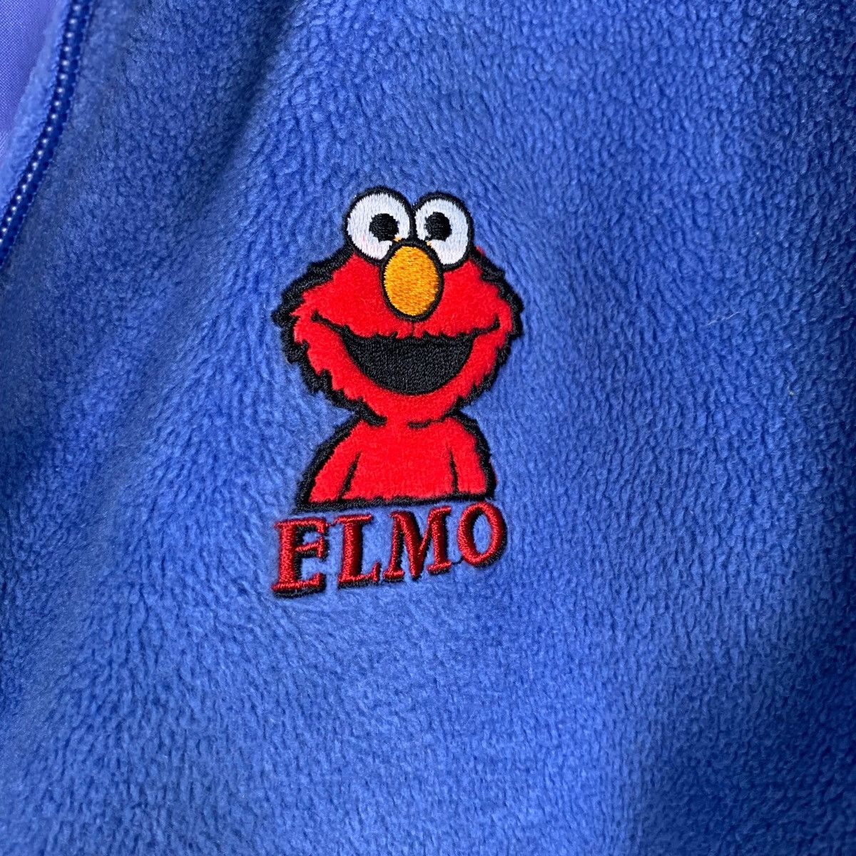 Japanese Brand SESAME STREET ELMO EMBROIDERY LOGO FLEECE JACKET #0120-C7 Size US L / EU 52-54 / 3 - 13 Thumbnail