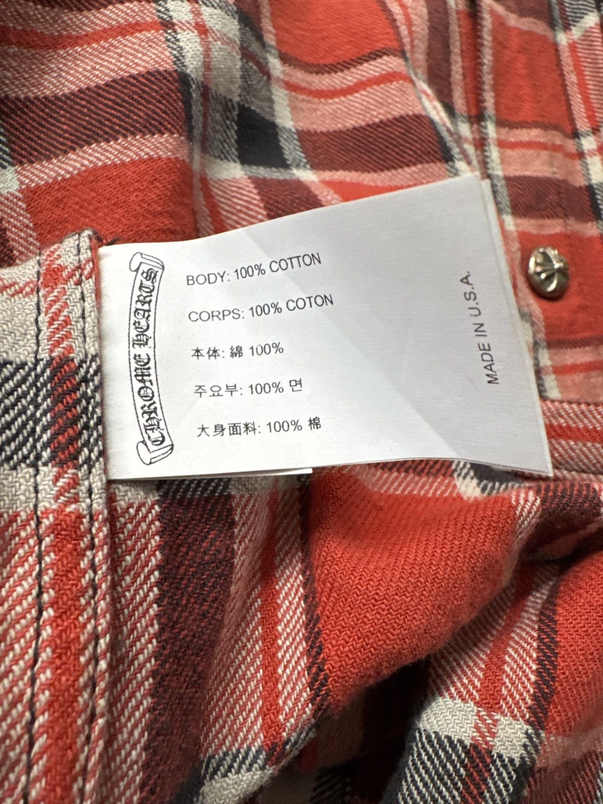 Chrome Hearts Red Flannel Size US M / EU 48-50 / 2 - 7 Thumbnail