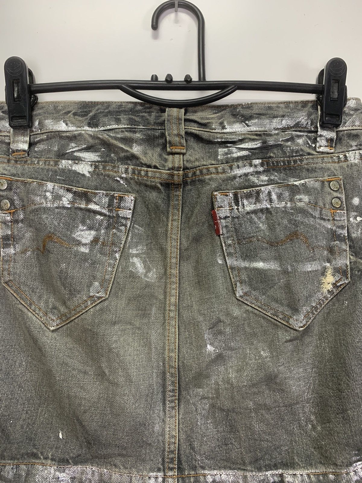 Japanese Brand Rivet & Blue Distress Short Skirt Size 28" / US 6 / IT 42 - 7 Thumbnail