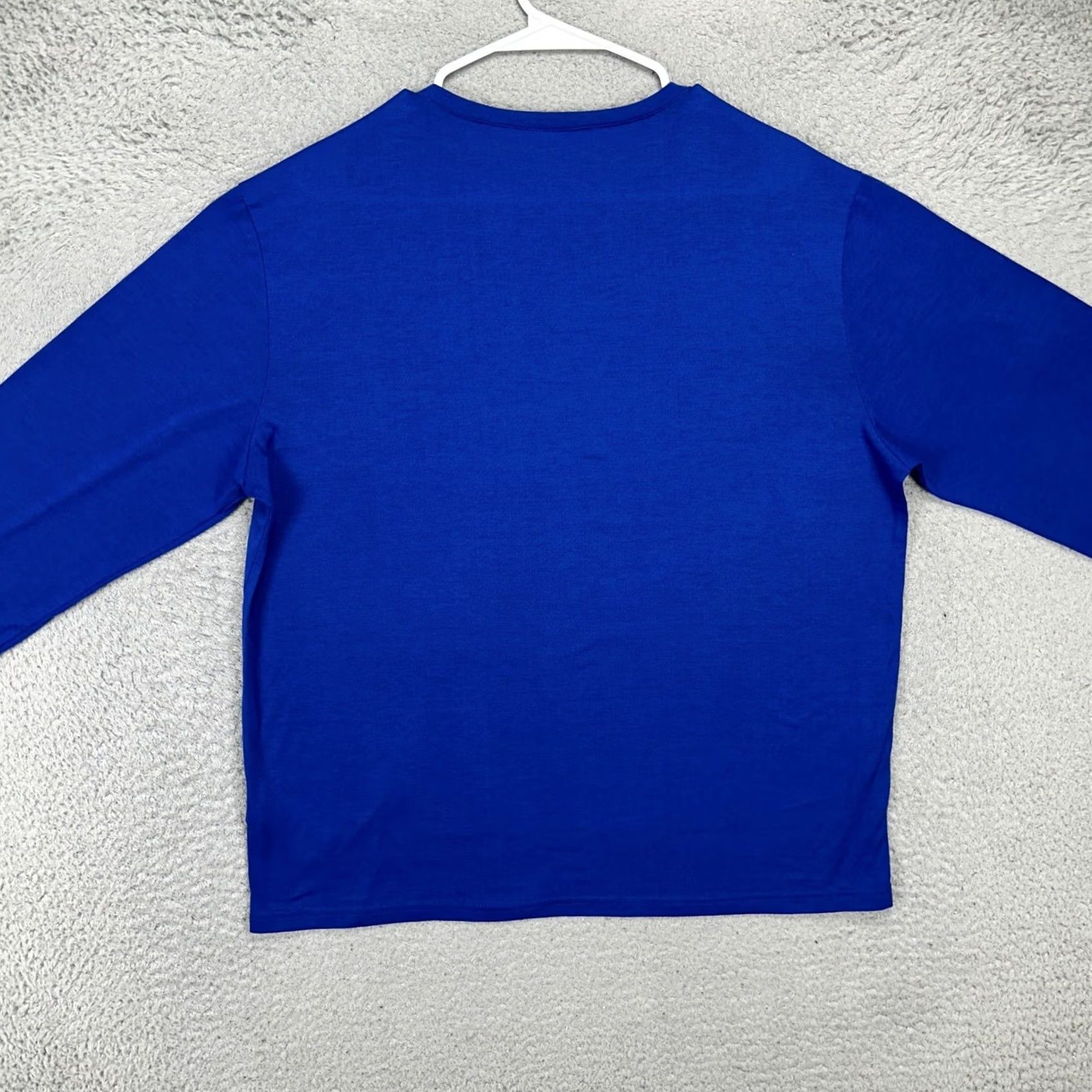 Patagonia Patagonia Men T-Shirt Medium Blue Crew Neck Long Sleeve 100% Cotton Adult Mens Tee Regular Fit Breathable Solid Size US M / EU 48-50 / 2 - 3 Thumbnail