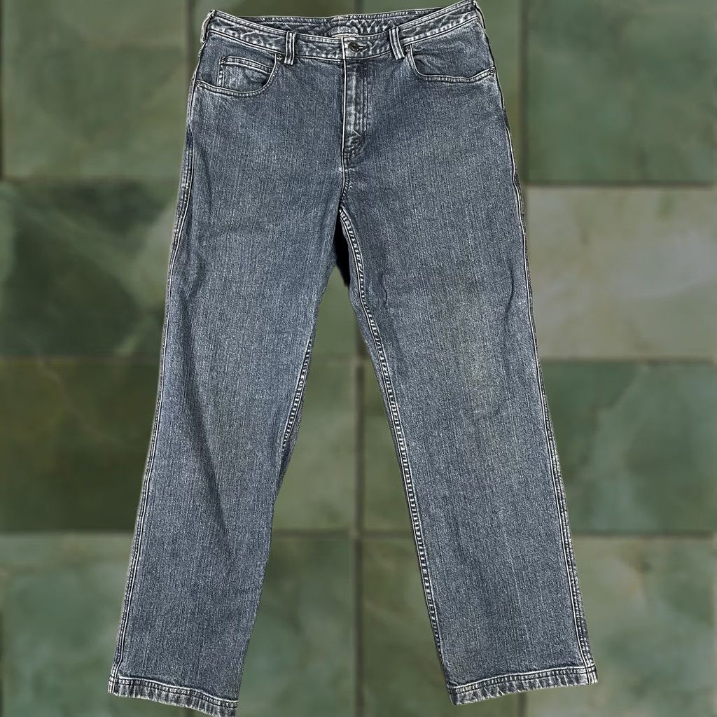 Duluth Trading Company Duluth Trading Company Jeans Womens 12x32 Blue Medium Wash Denim Bootcut Cowgirl Size 34" / US 12 / IT 48 - 1 Thumbnail